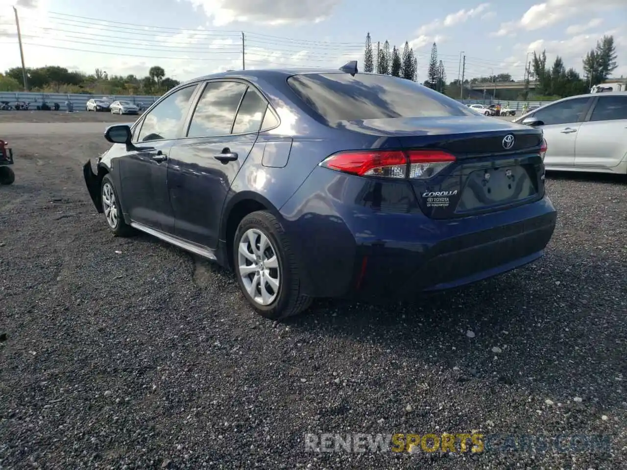 3 Photograph of a damaged car 5YFEPRAE2LP085529 TOYOTA COROLLA 2020