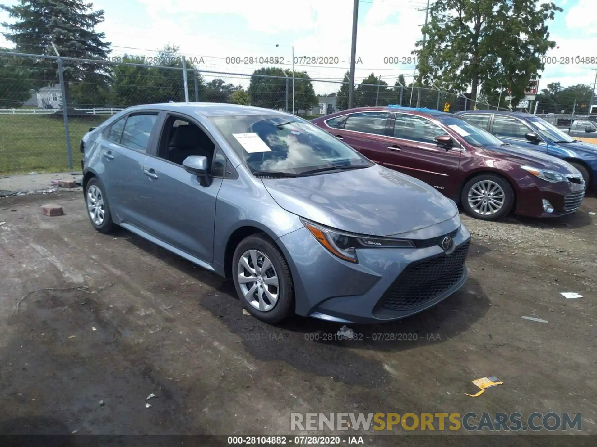 1 Photograph of a damaged car 5YFEPRAE2LP085904 TOYOTA COROLLA 2020