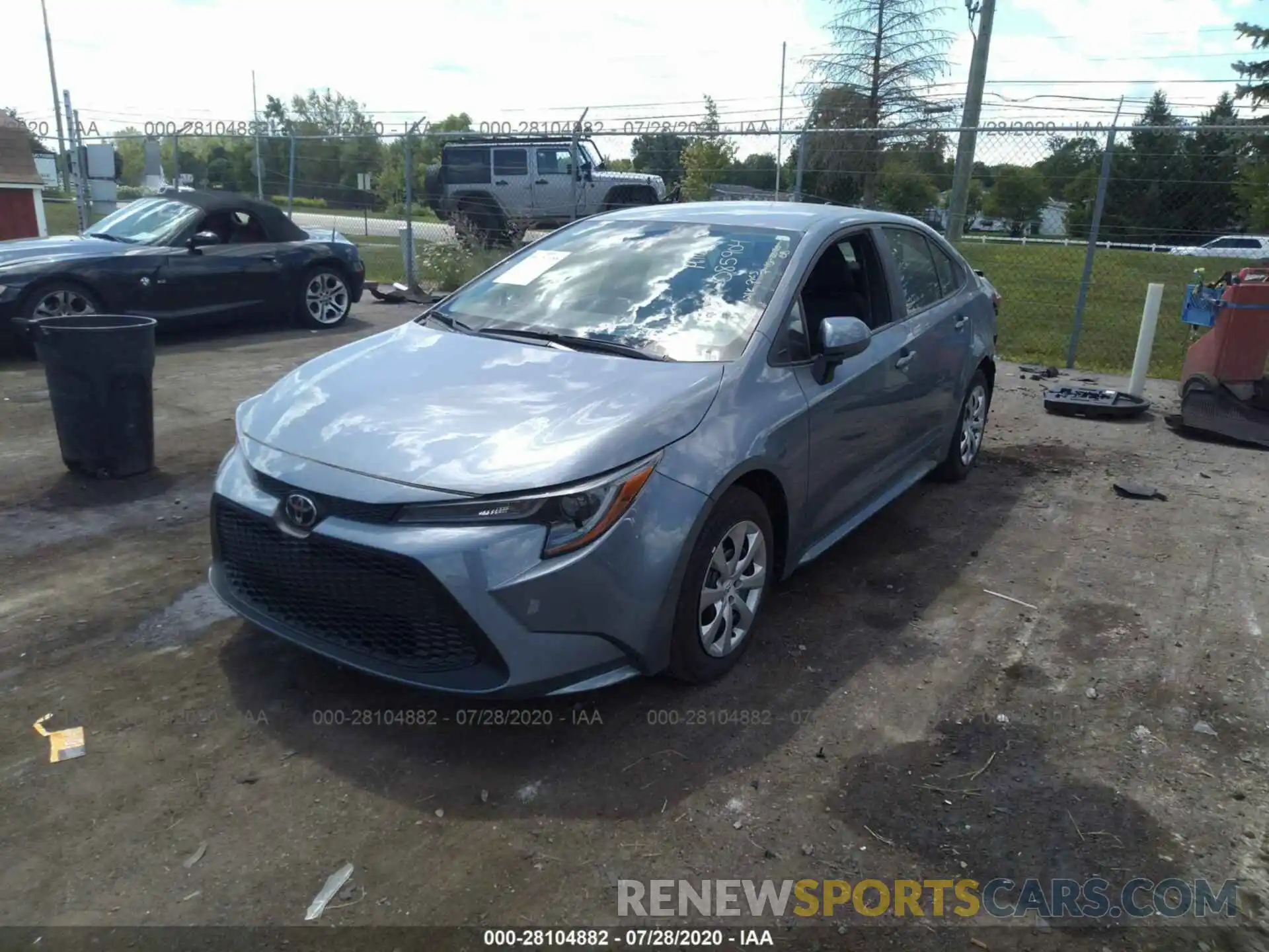 2 Photograph of a damaged car 5YFEPRAE2LP085904 TOYOTA COROLLA 2020