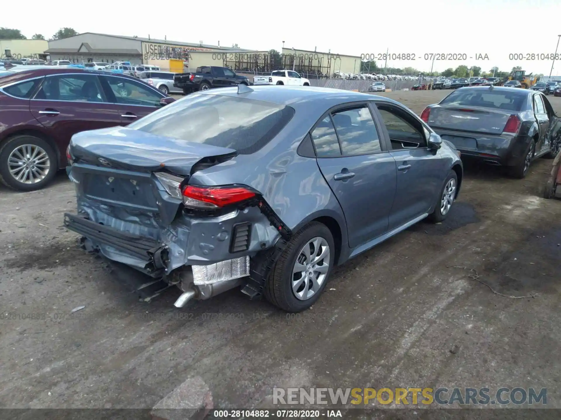 4 Photograph of a damaged car 5YFEPRAE2LP085904 TOYOTA COROLLA 2020