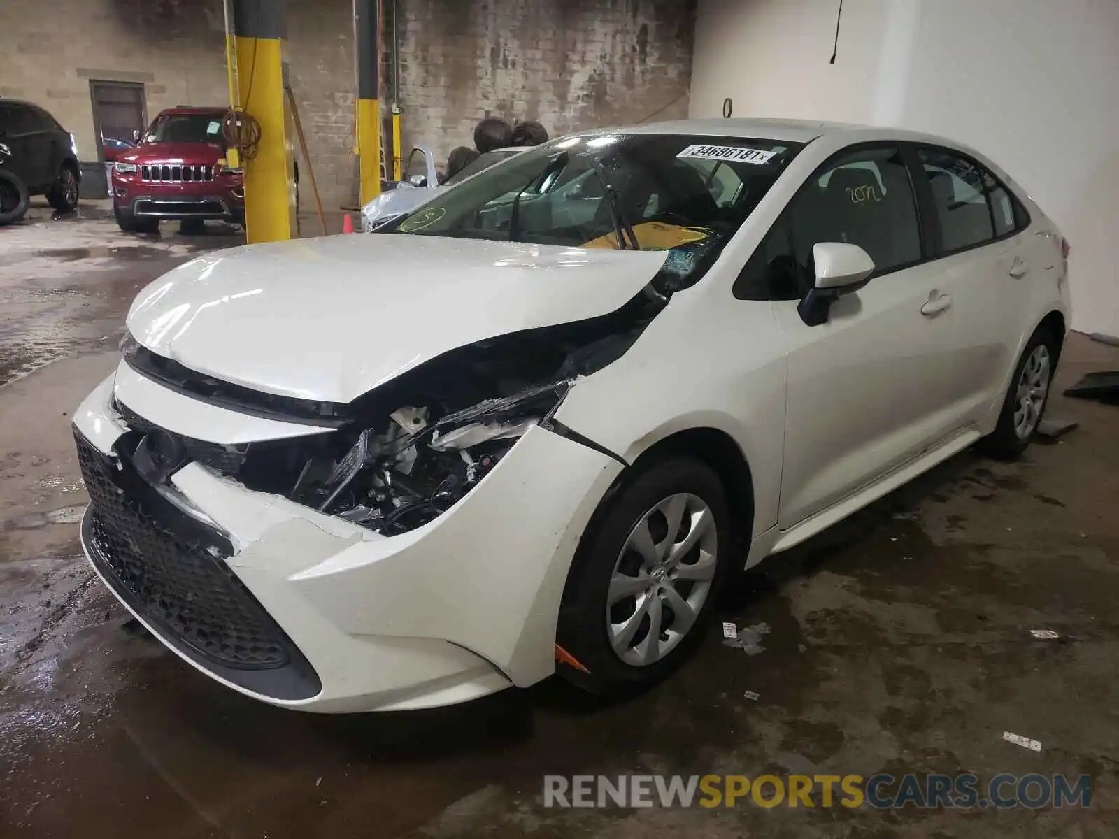 2 Photograph of a damaged car 5YFEPRAE2LP086051 TOYOTA COROLLA 2020