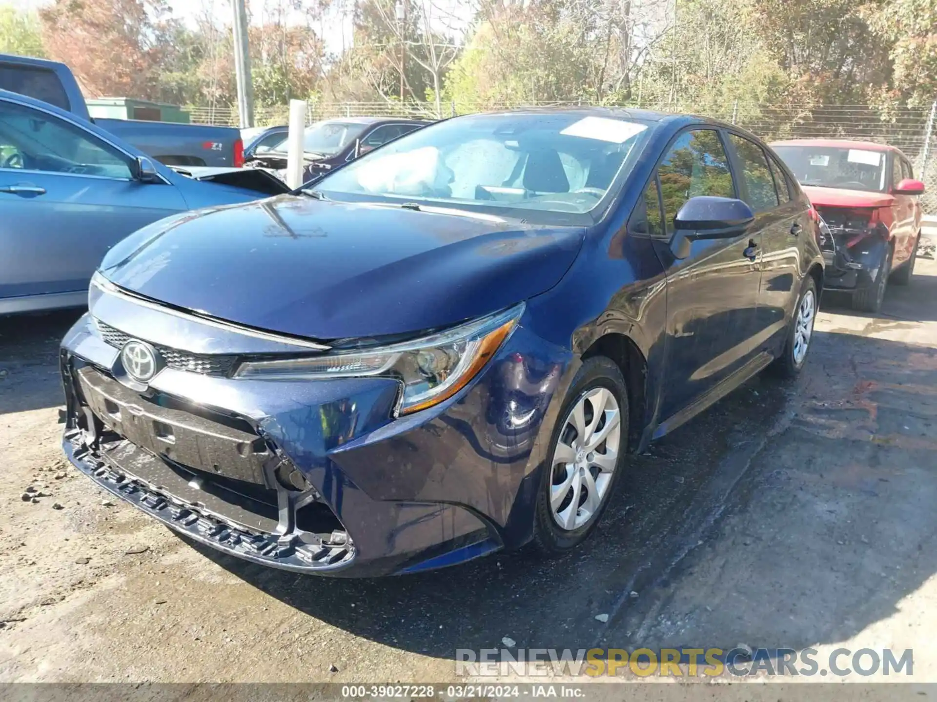 2 Photograph of a damaged car 5YFEPRAE2LP086275 TOYOTA COROLLA 2020