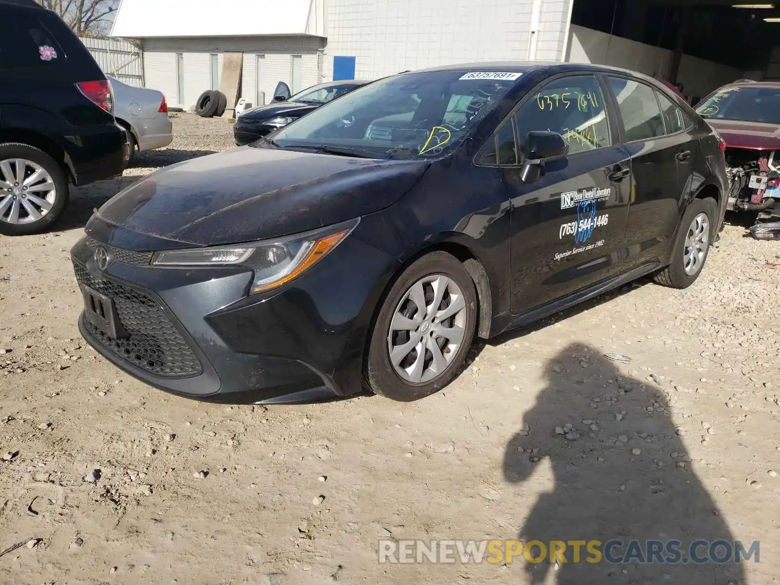 2 Photograph of a damaged car 5YFEPRAE2LP086499 TOYOTA COROLLA 2020