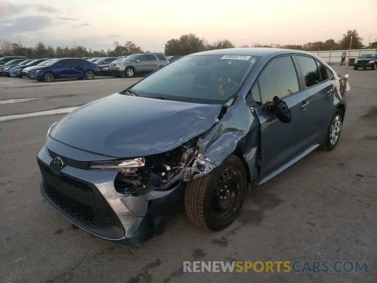 2 Photograph of a damaged car 5YFEPRAE2LP086731 TOYOTA COROLLA 2020