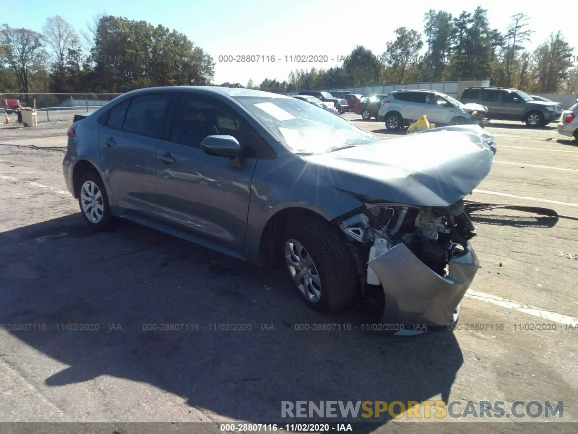 1 Photograph of a damaged car 5YFEPRAE2LP086969 TOYOTA COROLLA 2020