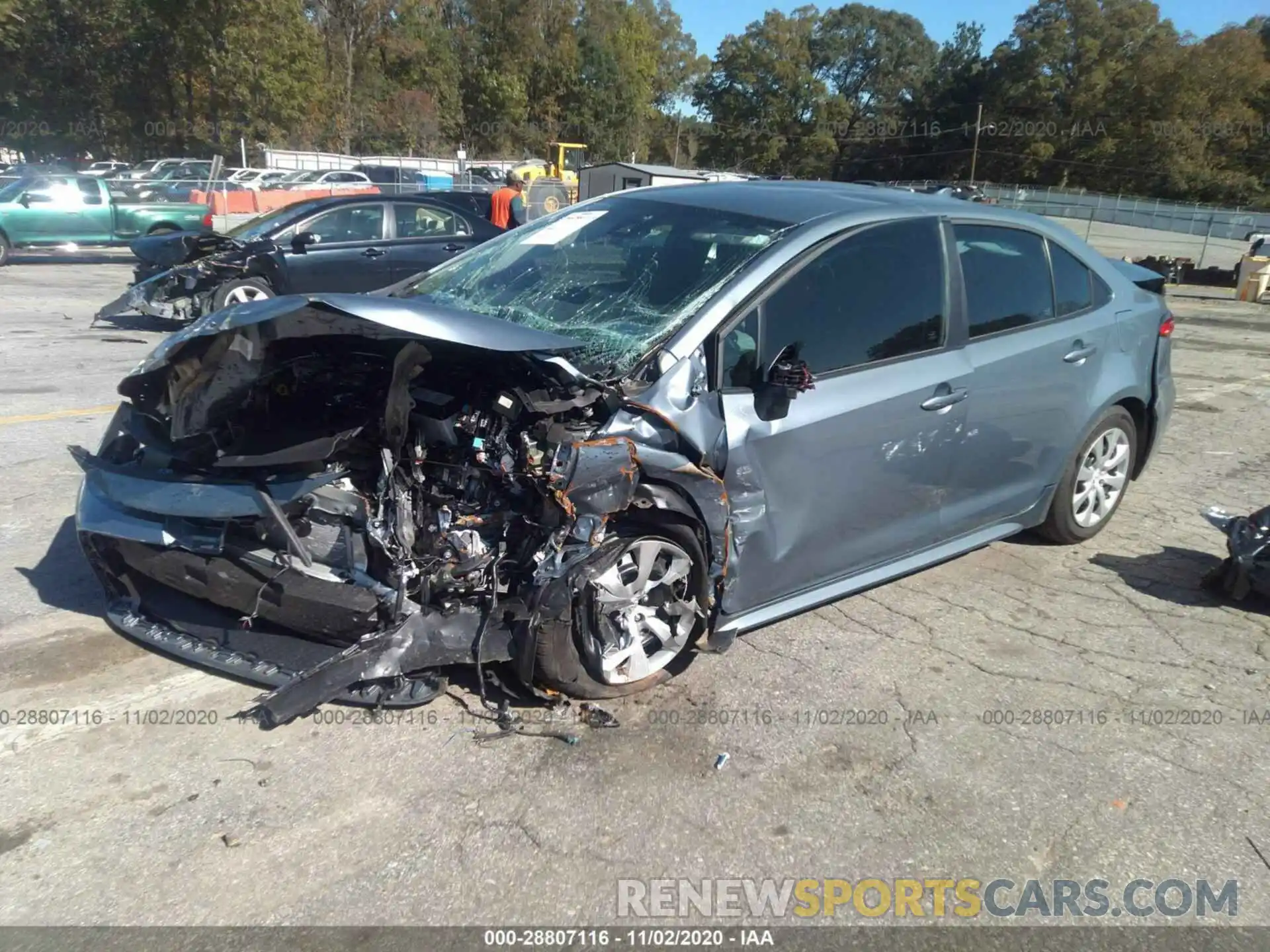 2 Photograph of a damaged car 5YFEPRAE2LP086969 TOYOTA COROLLA 2020