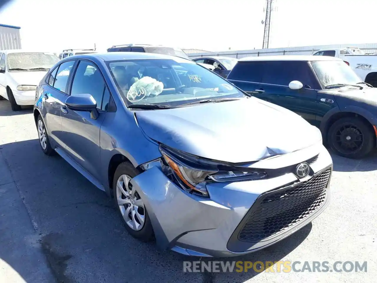 1 Photograph of a damaged car 5YFEPRAE2LP087264 TOYOTA COROLLA 2020