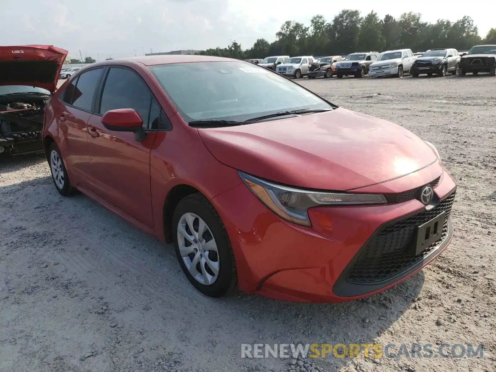 1 Photograph of a damaged car 5YFEPRAE2LP087426 TOYOTA COROLLA 2020