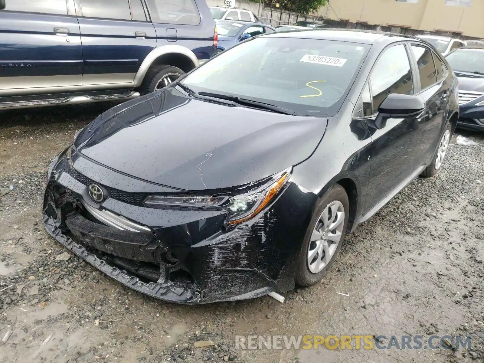 2 Photograph of a damaged car 5YFEPRAE2LP087460 TOYOTA COROLLA 2020