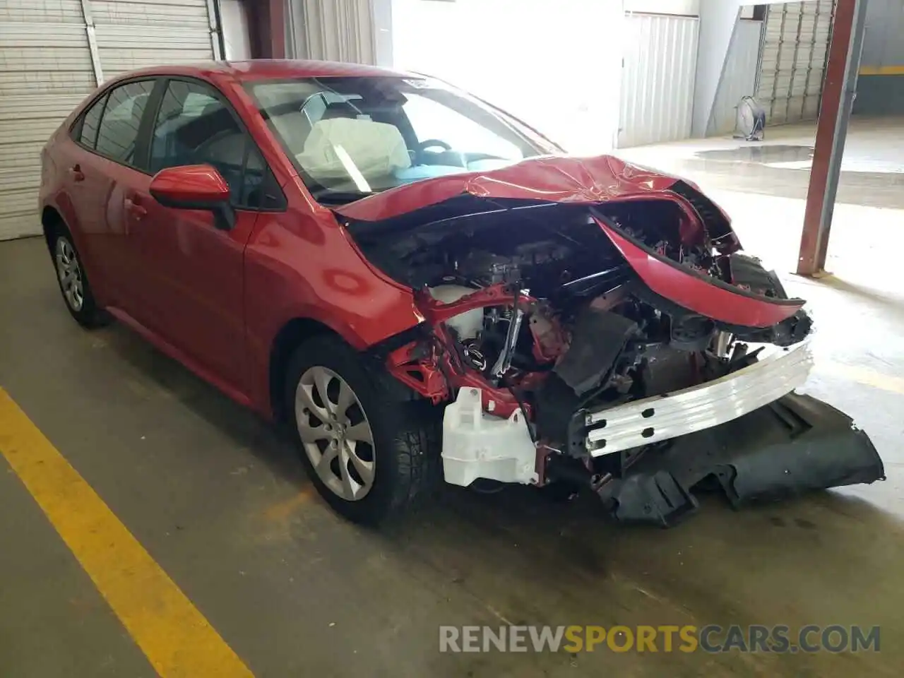 1 Photograph of a damaged car 5YFEPRAE2LP087748 TOYOTA COROLLA 2020