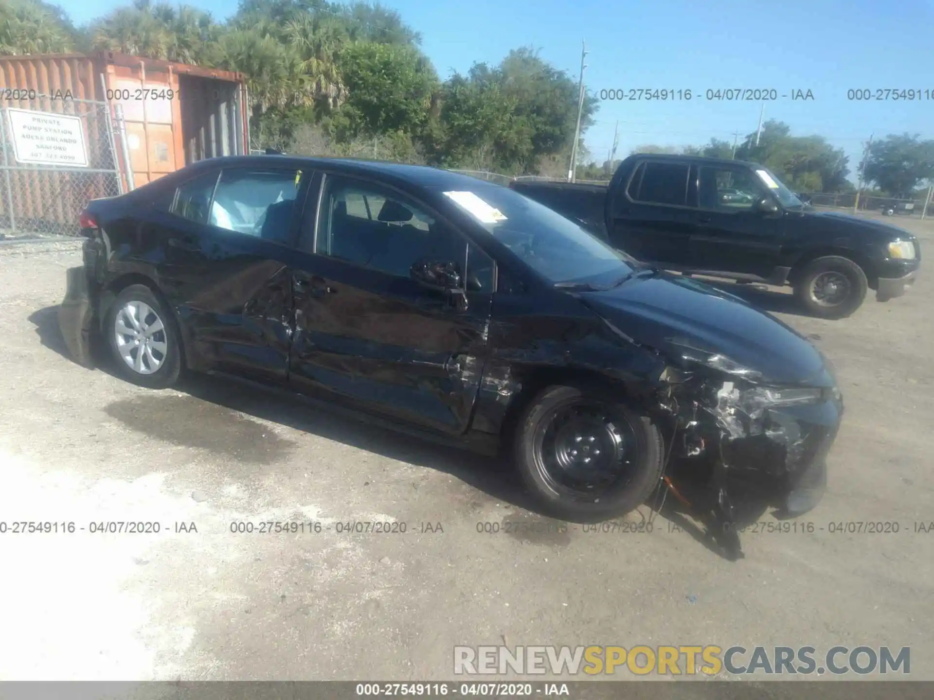 1 Photograph of a damaged car 5YFEPRAE2LP088107 TOYOTA COROLLA 2020