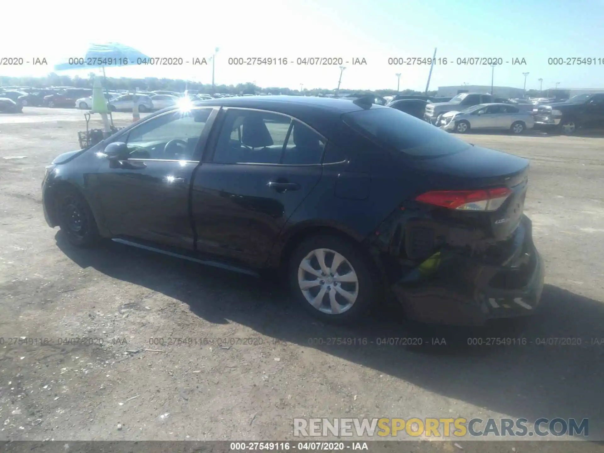 3 Photograph of a damaged car 5YFEPRAE2LP088107 TOYOTA COROLLA 2020