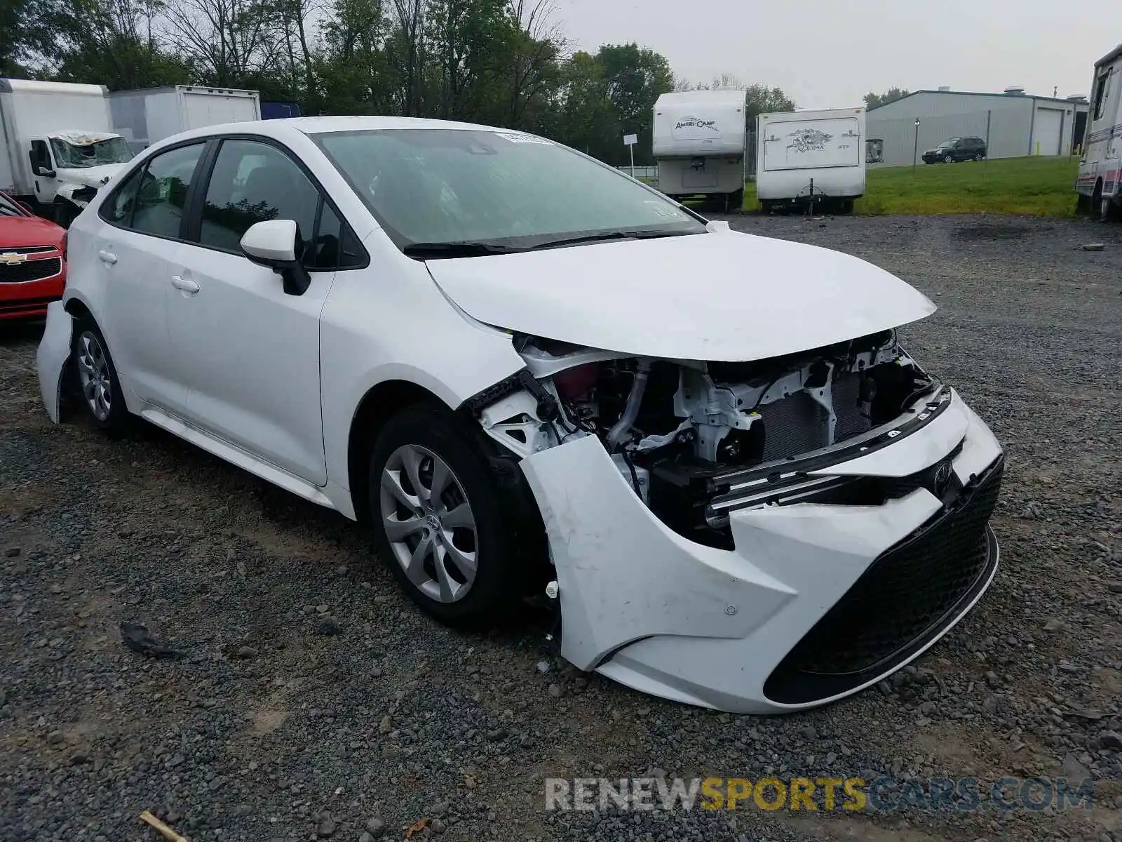 1 Photograph of a damaged car 5YFEPRAE2LP088320 TOYOTA COROLLA 2020