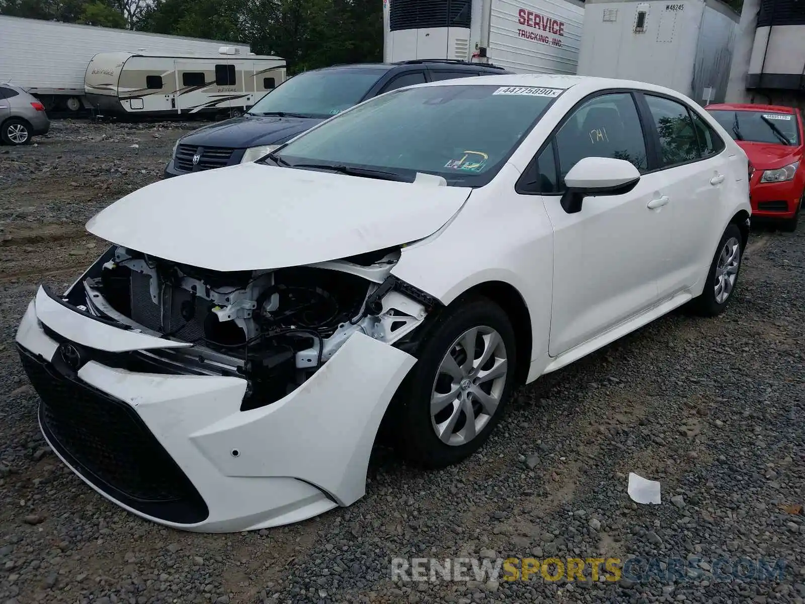 2 Photograph of a damaged car 5YFEPRAE2LP088320 TOYOTA COROLLA 2020