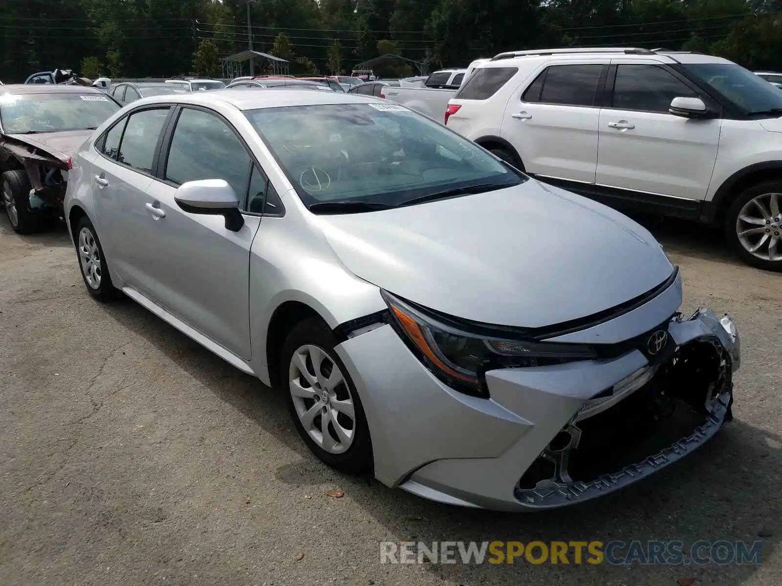 1 Photograph of a damaged car 5YFEPRAE2LP088401 TOYOTA COROLLA 2020