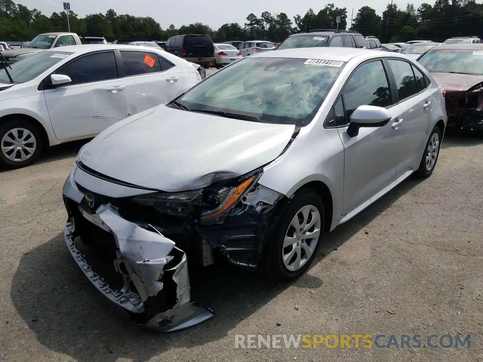 2 Photograph of a damaged car 5YFEPRAE2LP088401 TOYOTA COROLLA 2020