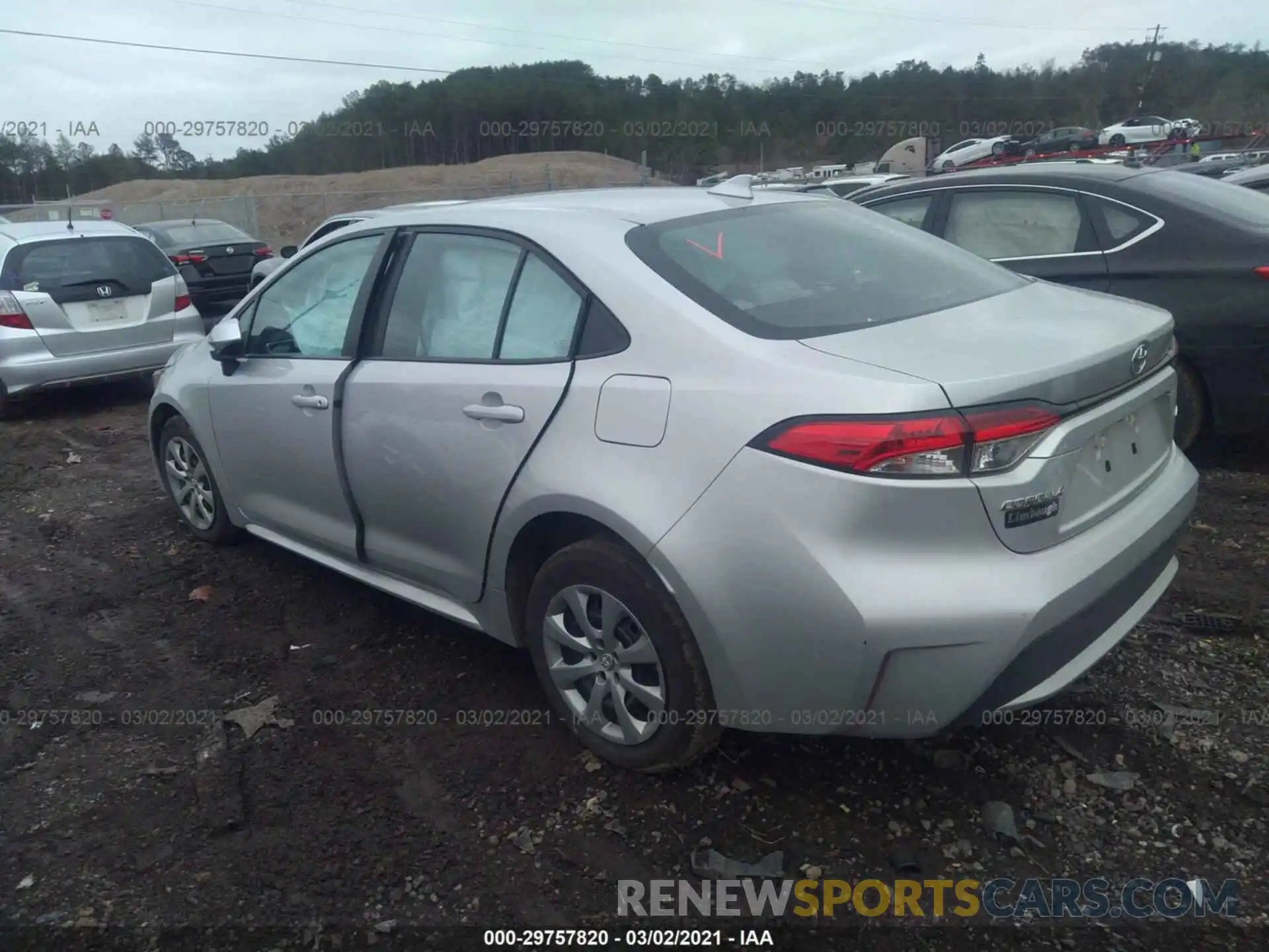 3 Photograph of a damaged car 5YFEPRAE2LP088513 TOYOTA COROLLA 2020