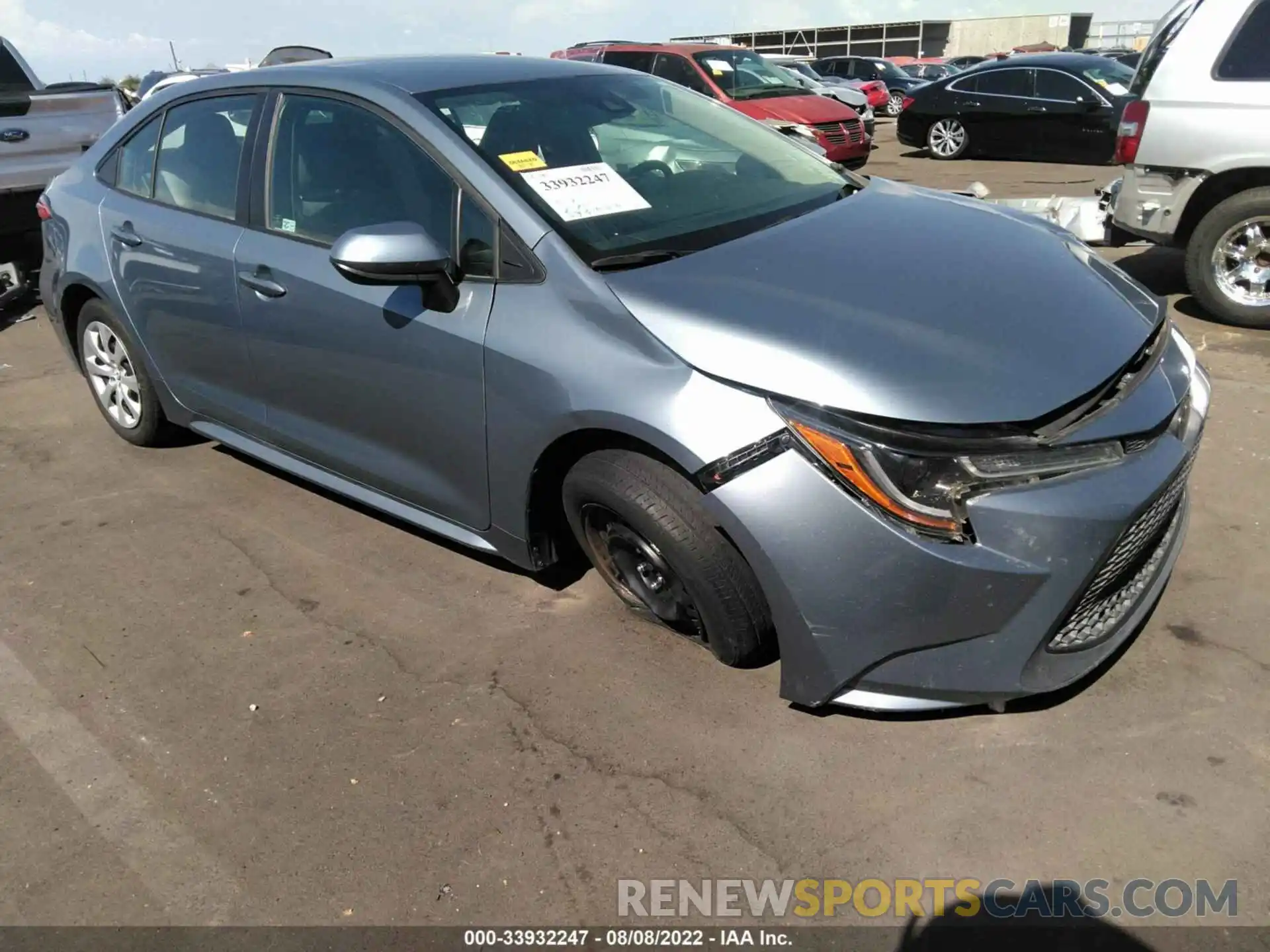 1 Photograph of a damaged car 5YFEPRAE2LP088687 TOYOTA COROLLA 2020