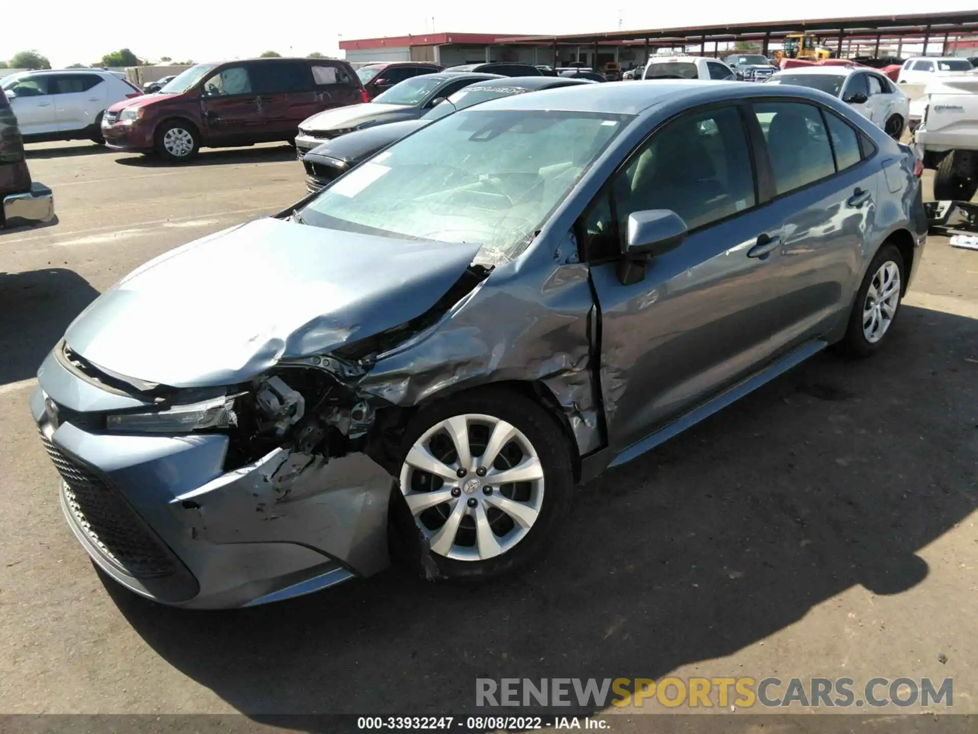 2 Photograph of a damaged car 5YFEPRAE2LP088687 TOYOTA COROLLA 2020