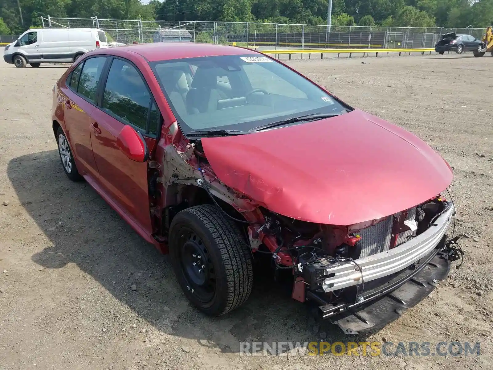 1 Photograph of a damaged car 5YFEPRAE2LP088947 TOYOTA COROLLA 2020