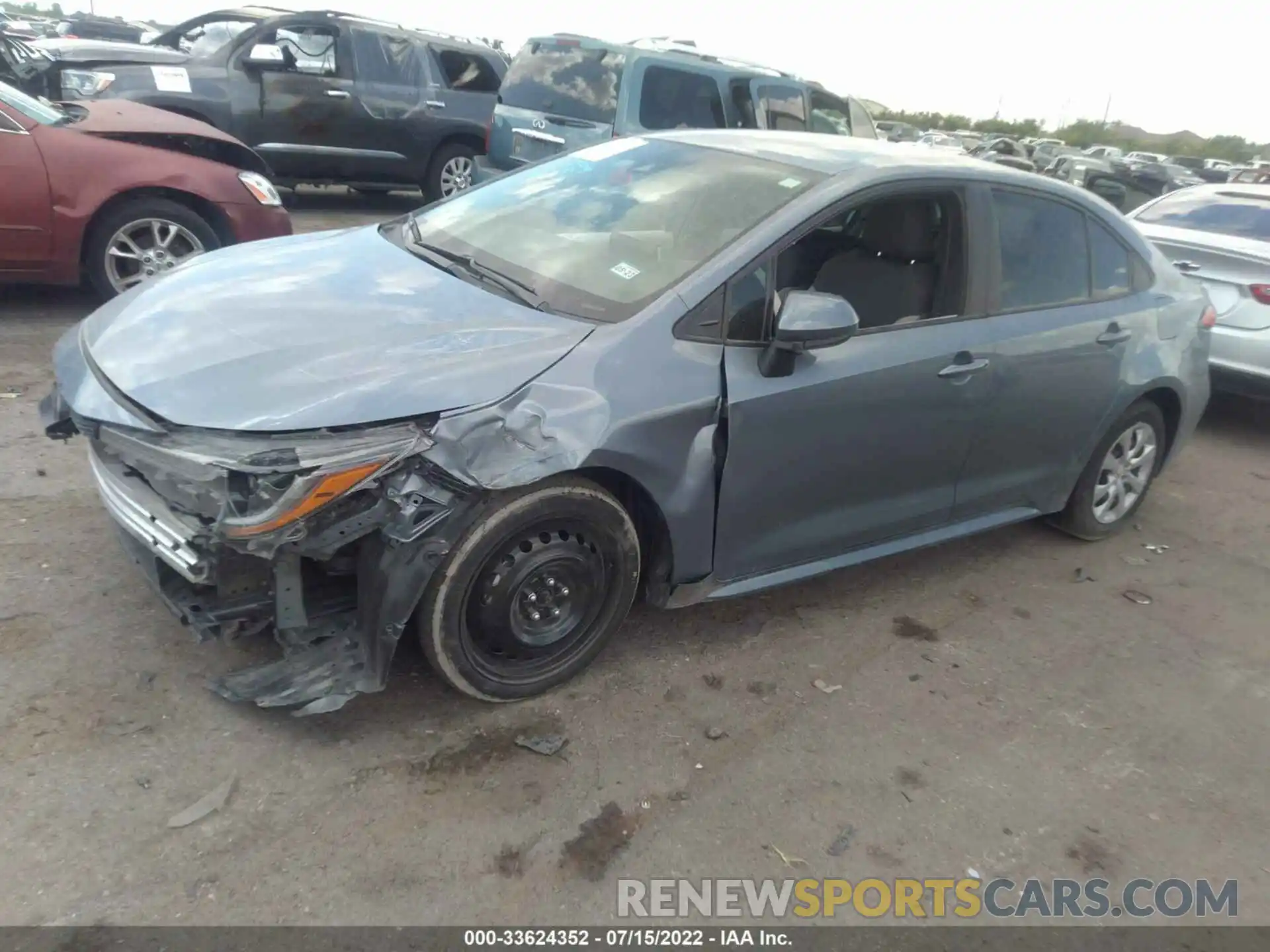 2 Photograph of a damaged car 5YFEPRAE2LP089368 TOYOTA COROLLA 2020