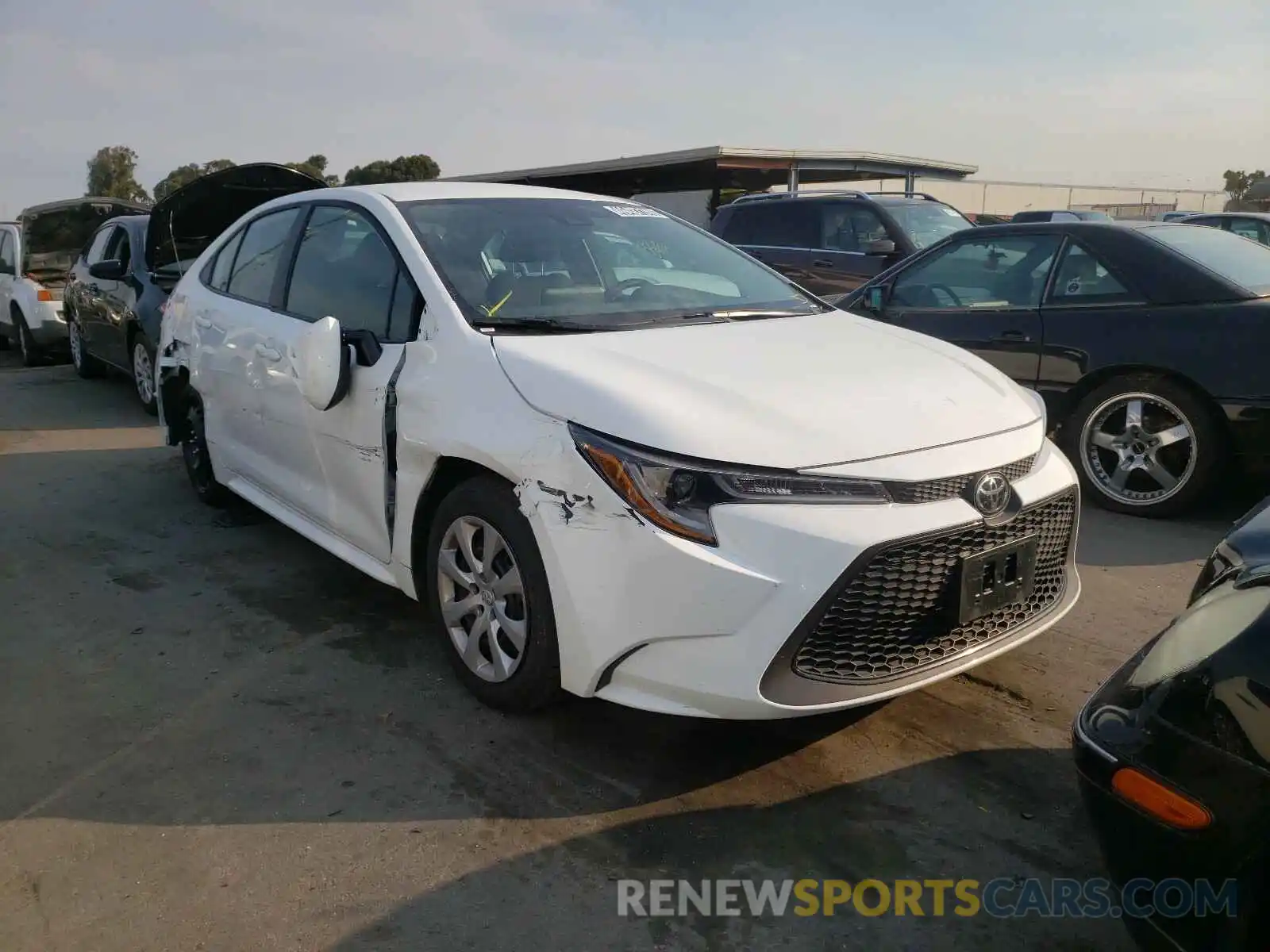 1 Photograph of a damaged car 5YFEPRAE2LP090780 TOYOTA COROLLA 2020