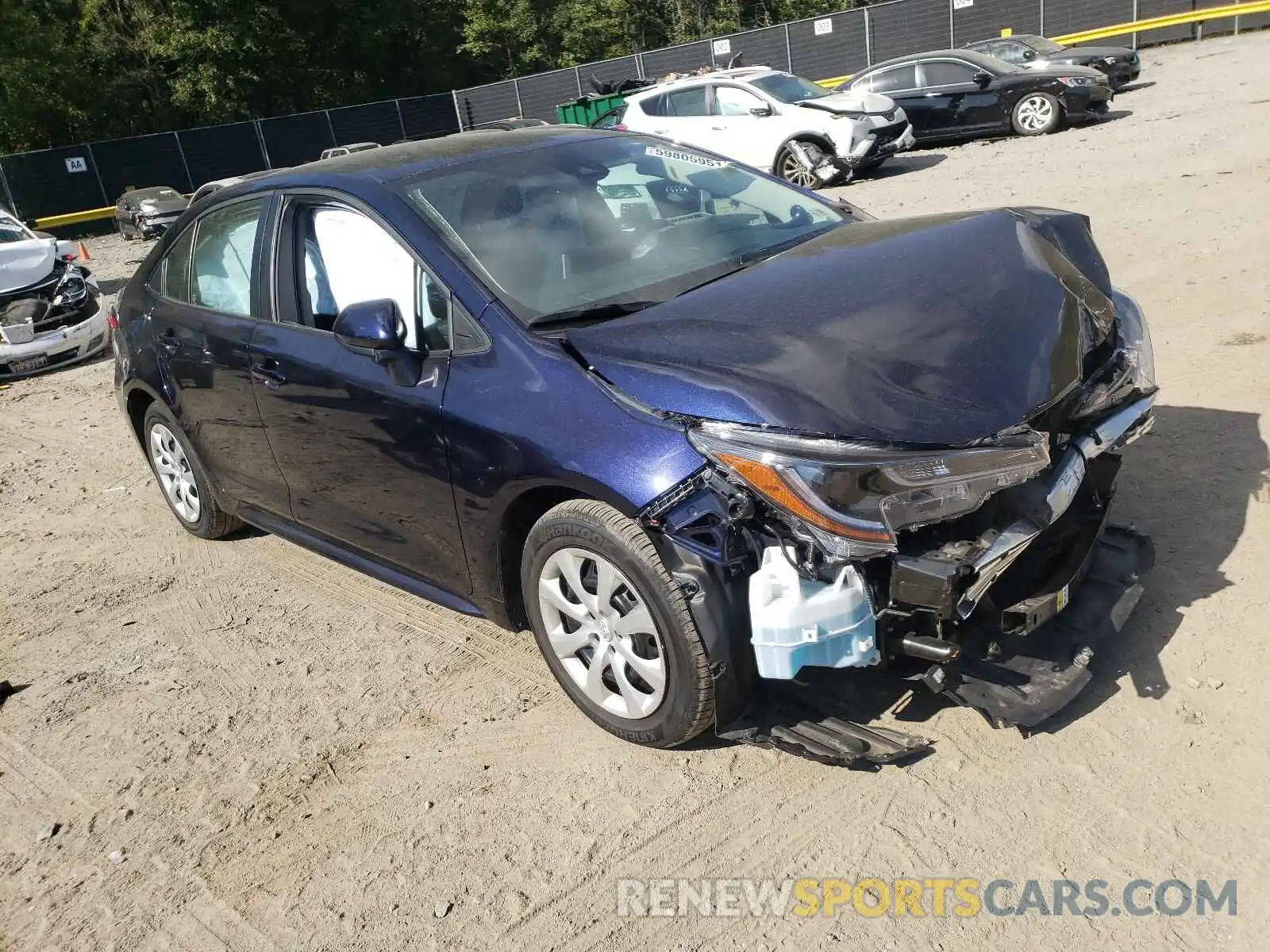 1 Photograph of a damaged car 5YFEPRAE2LP092299 TOYOTA COROLLA 2020