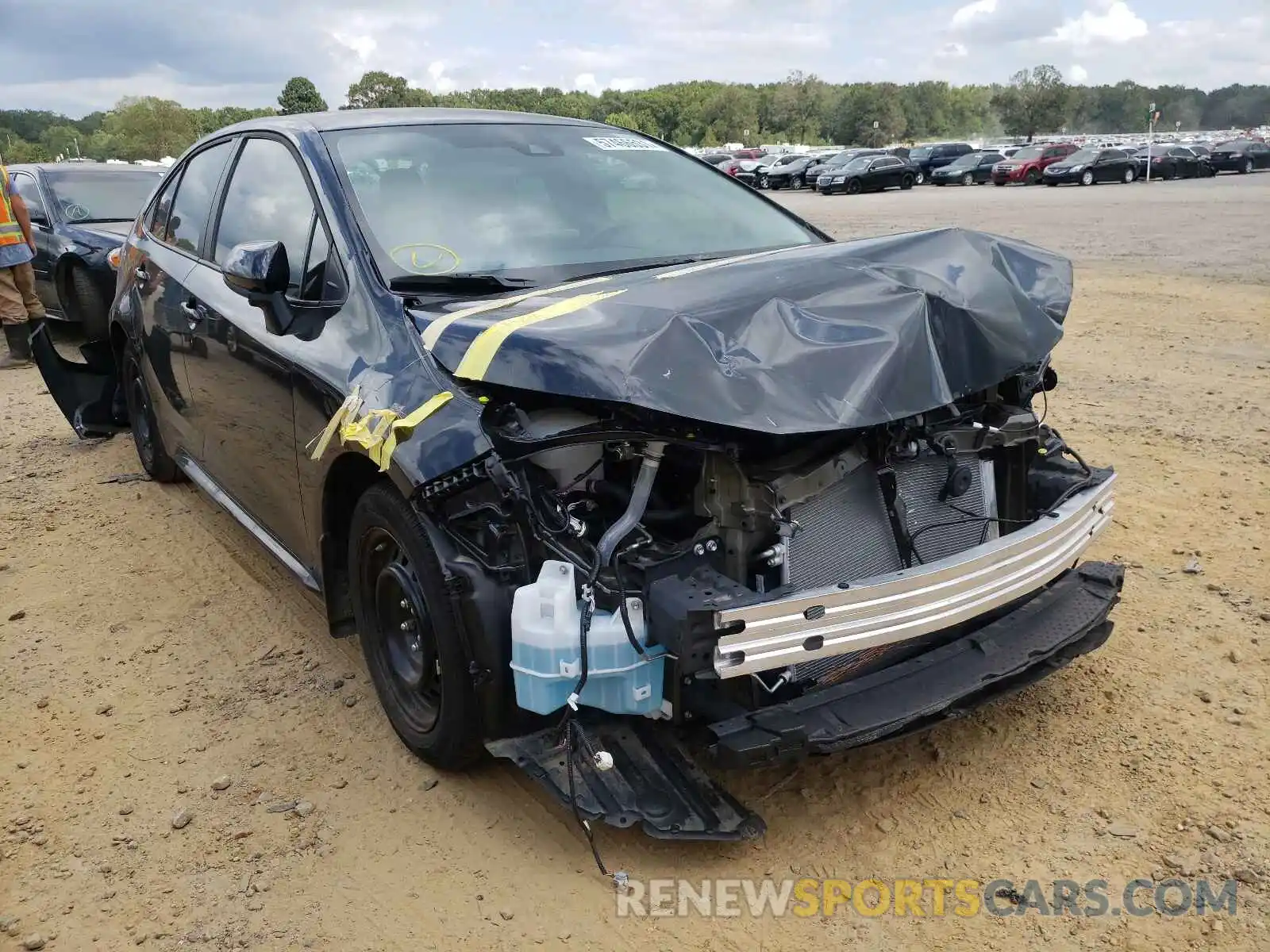 1 Photograph of a damaged car 5YFEPRAE2LP092576 TOYOTA COROLLA 2020