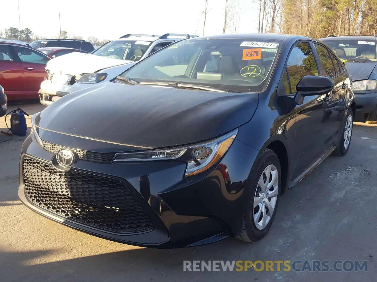 2 Photograph of a damaged car 5YFEPRAE2LP093632 TOYOTA COROLLA 2020