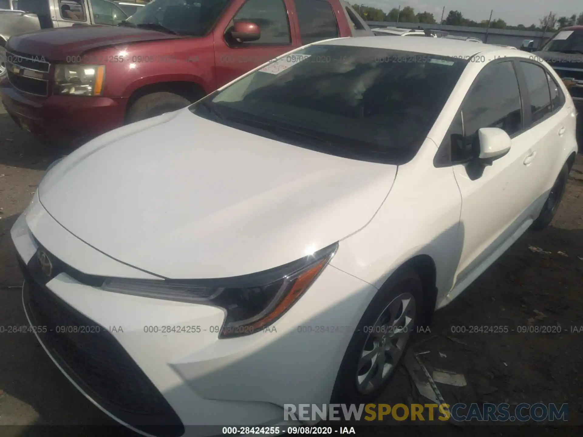 2 Photograph of a damaged car 5YFEPRAE2LP093694 TOYOTA COROLLA 2020