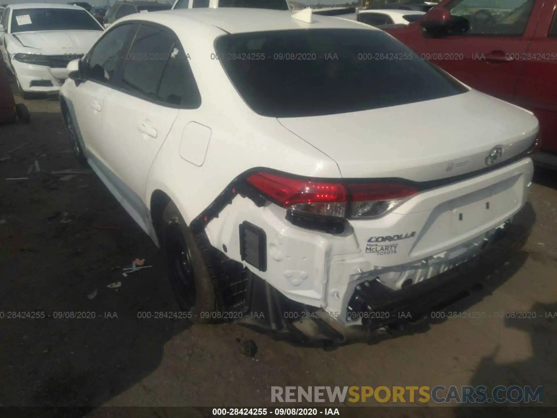 3 Photograph of a damaged car 5YFEPRAE2LP093694 TOYOTA COROLLA 2020