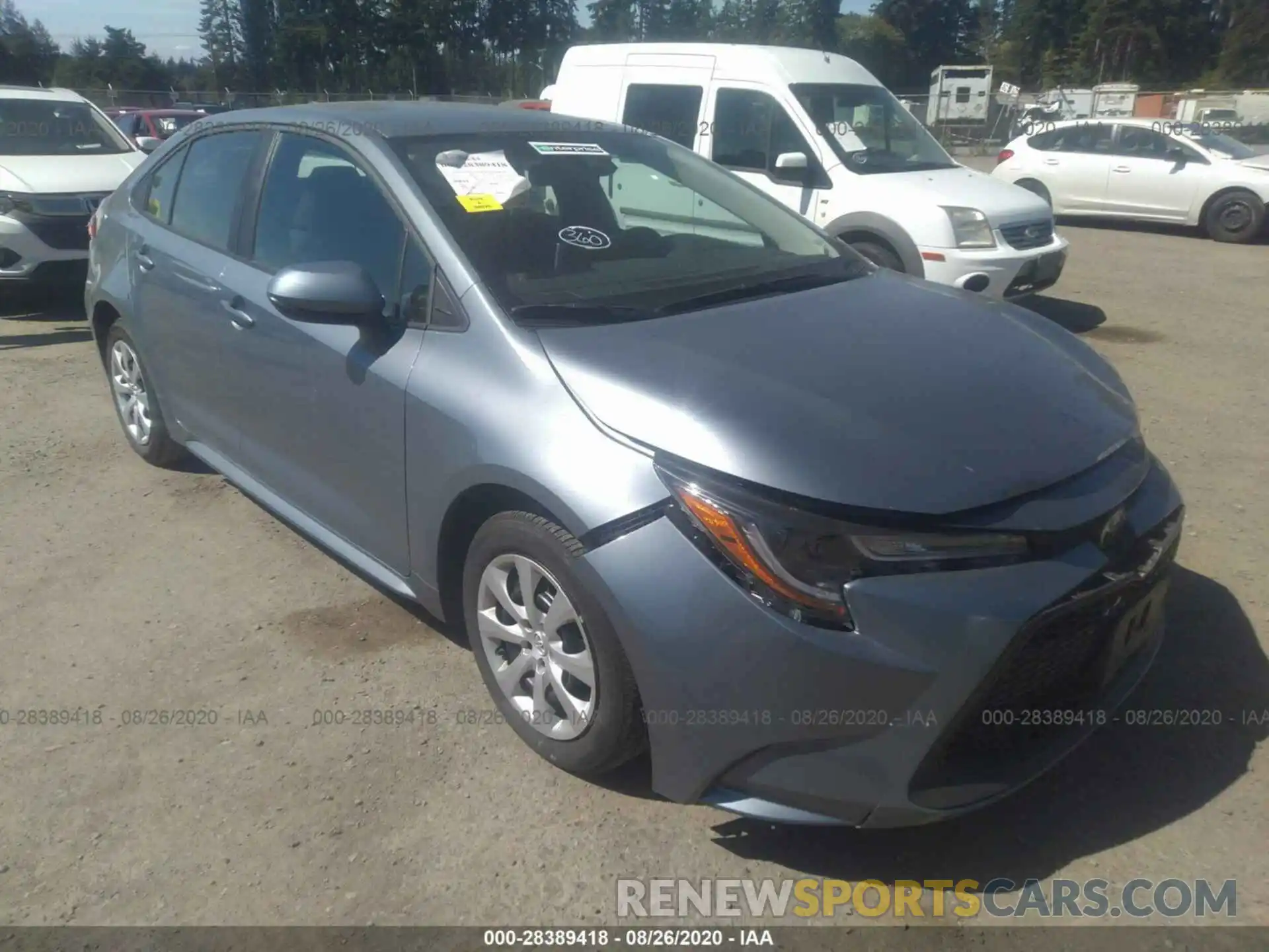 1 Photograph of a damaged car 5YFEPRAE2LP094036 TOYOTA COROLLA 2020