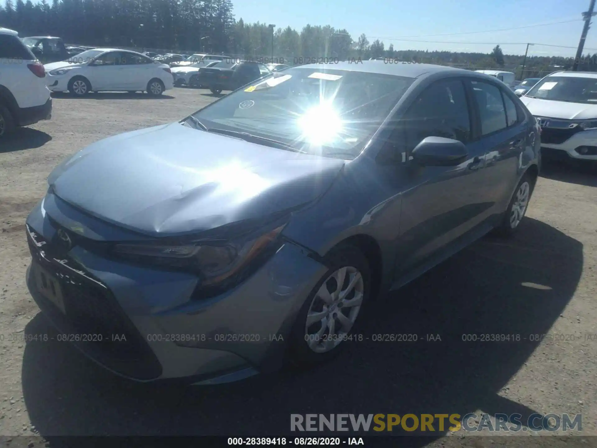 2 Photograph of a damaged car 5YFEPRAE2LP094036 TOYOTA COROLLA 2020