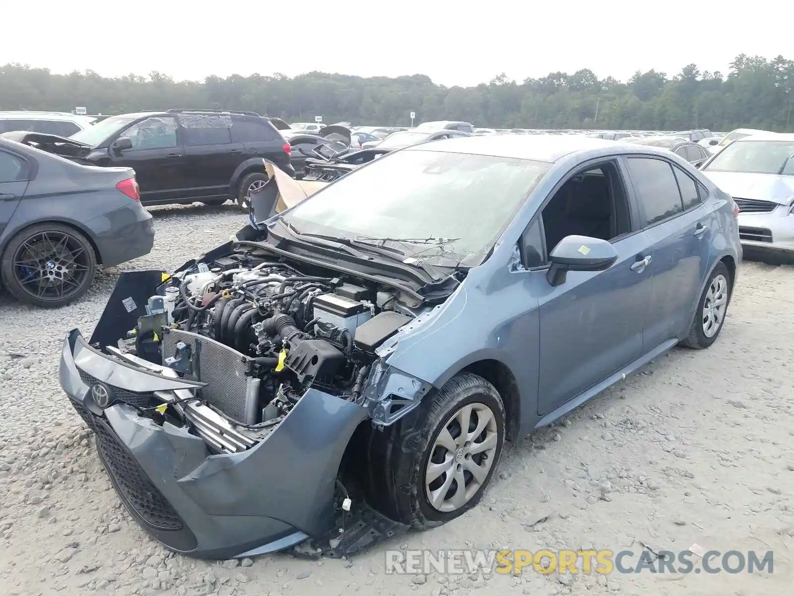 2 Photograph of a damaged car 5YFEPRAE2LP095154 TOYOTA COROLLA 2020