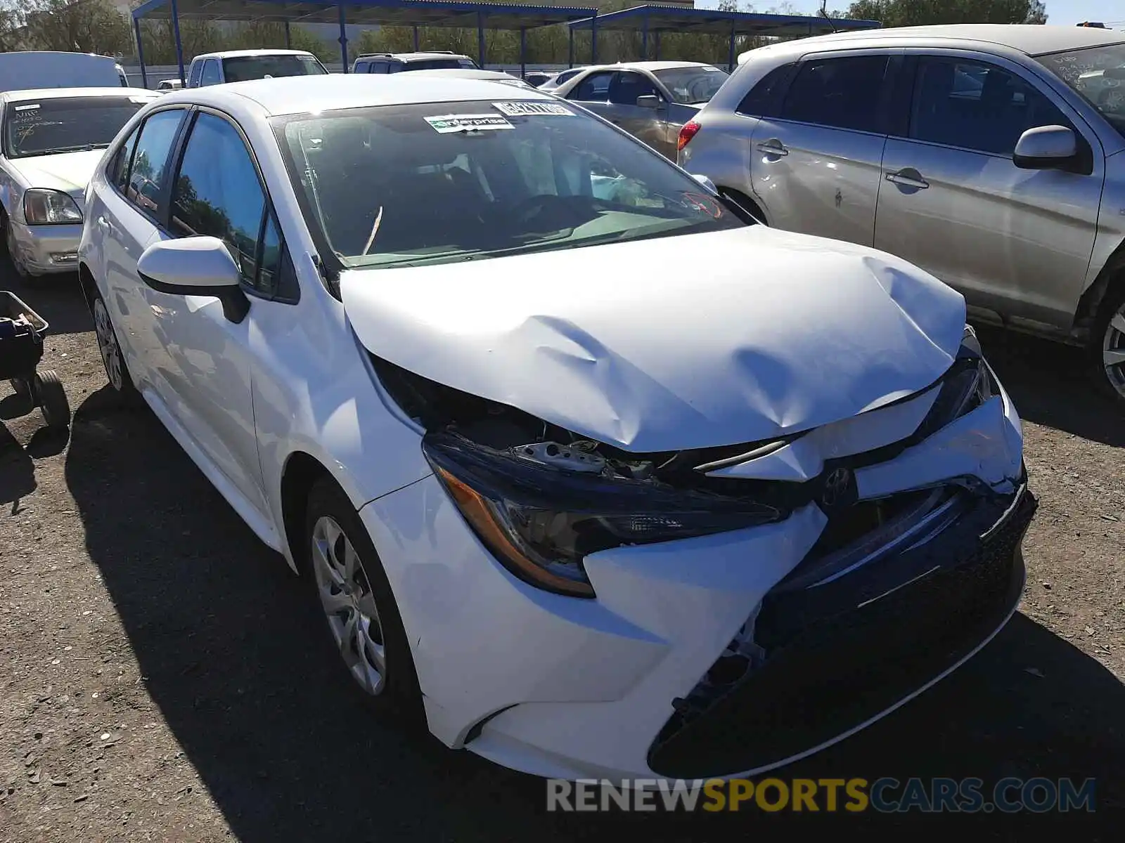 1 Photograph of a damaged car 5YFEPRAE2LP095462 TOYOTA COROLLA 2020