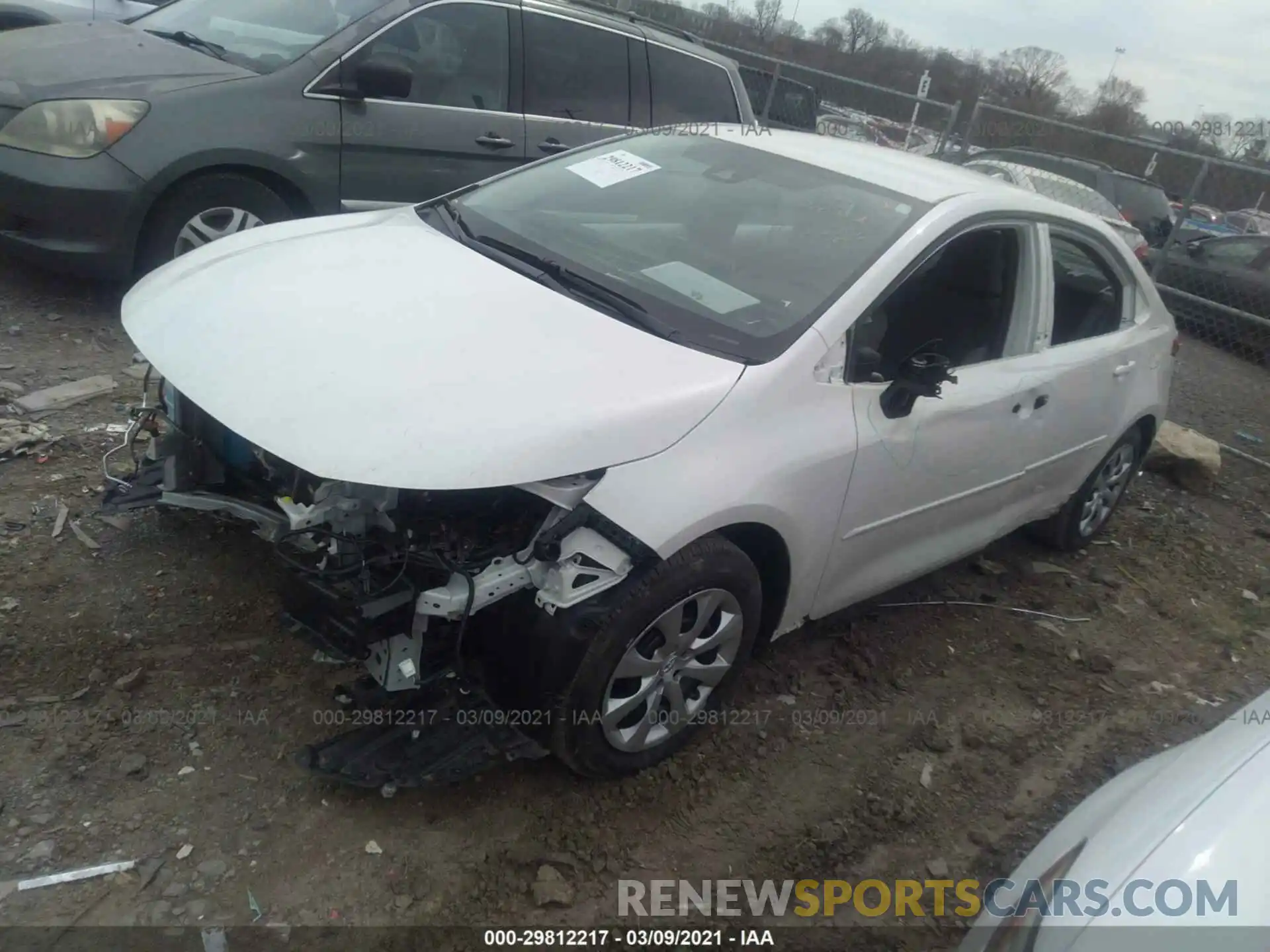 2 Photograph of a damaged car 5YFEPRAE2LP096059 TOYOTA COROLLA 2020