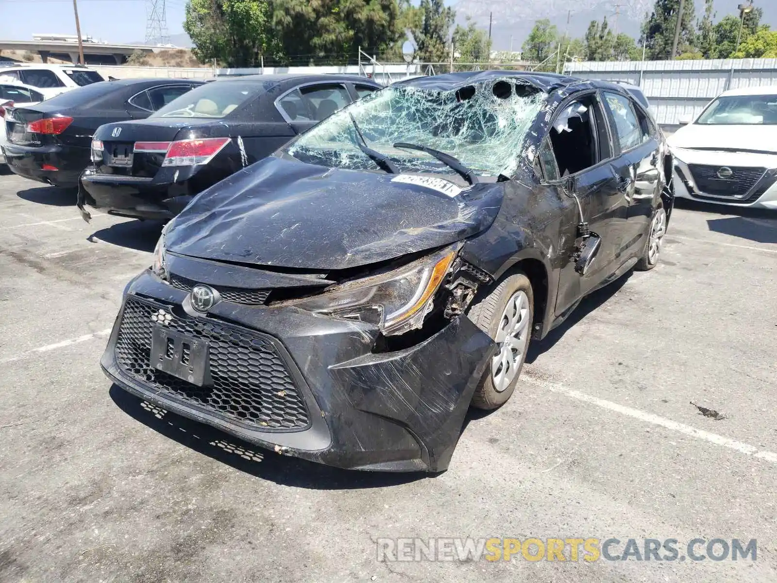 2 Photograph of a damaged car 5YFEPRAE2LP096126 TOYOTA COROLLA 2020