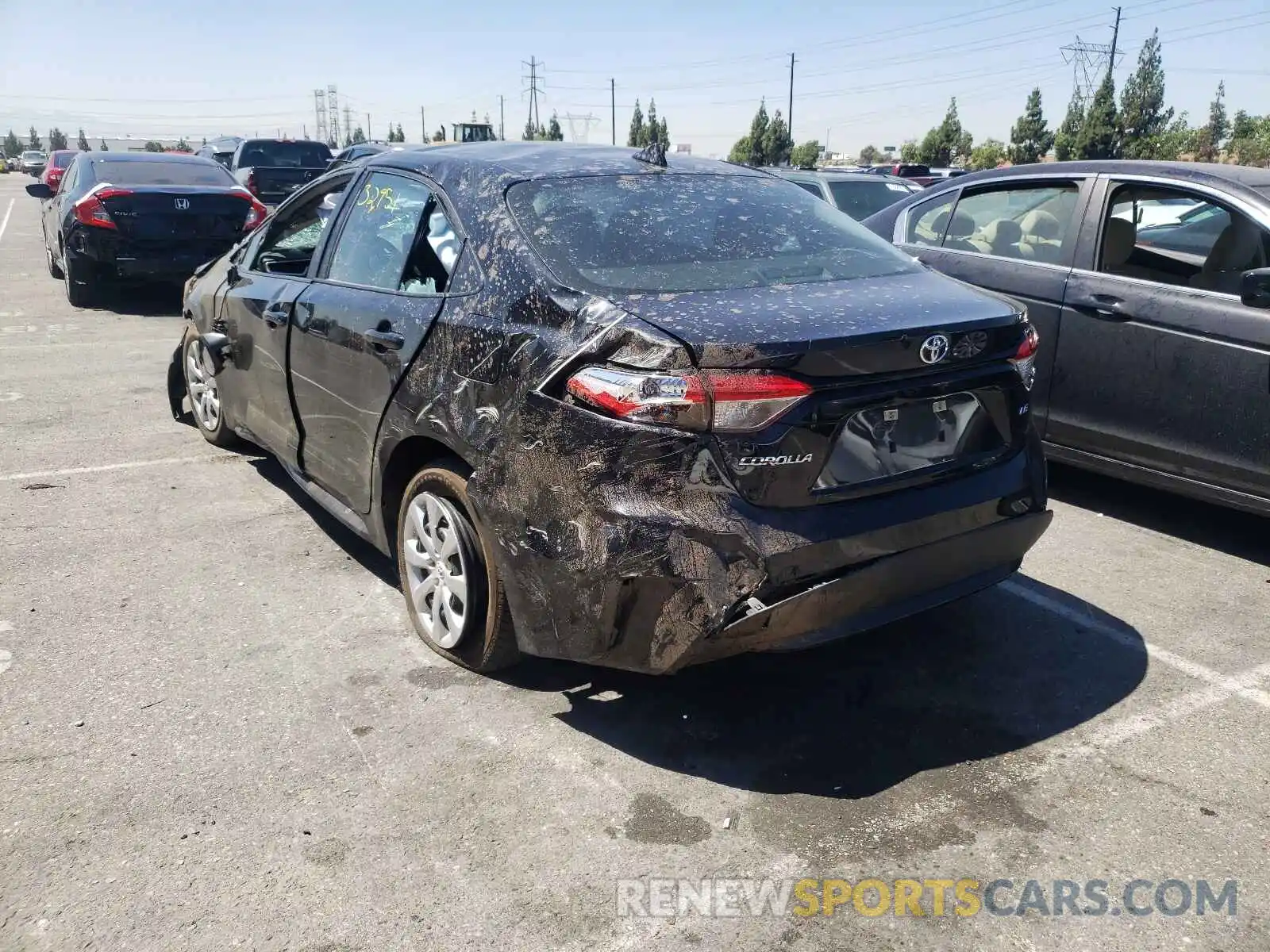 3 Photograph of a damaged car 5YFEPRAE2LP096126 TOYOTA COROLLA 2020