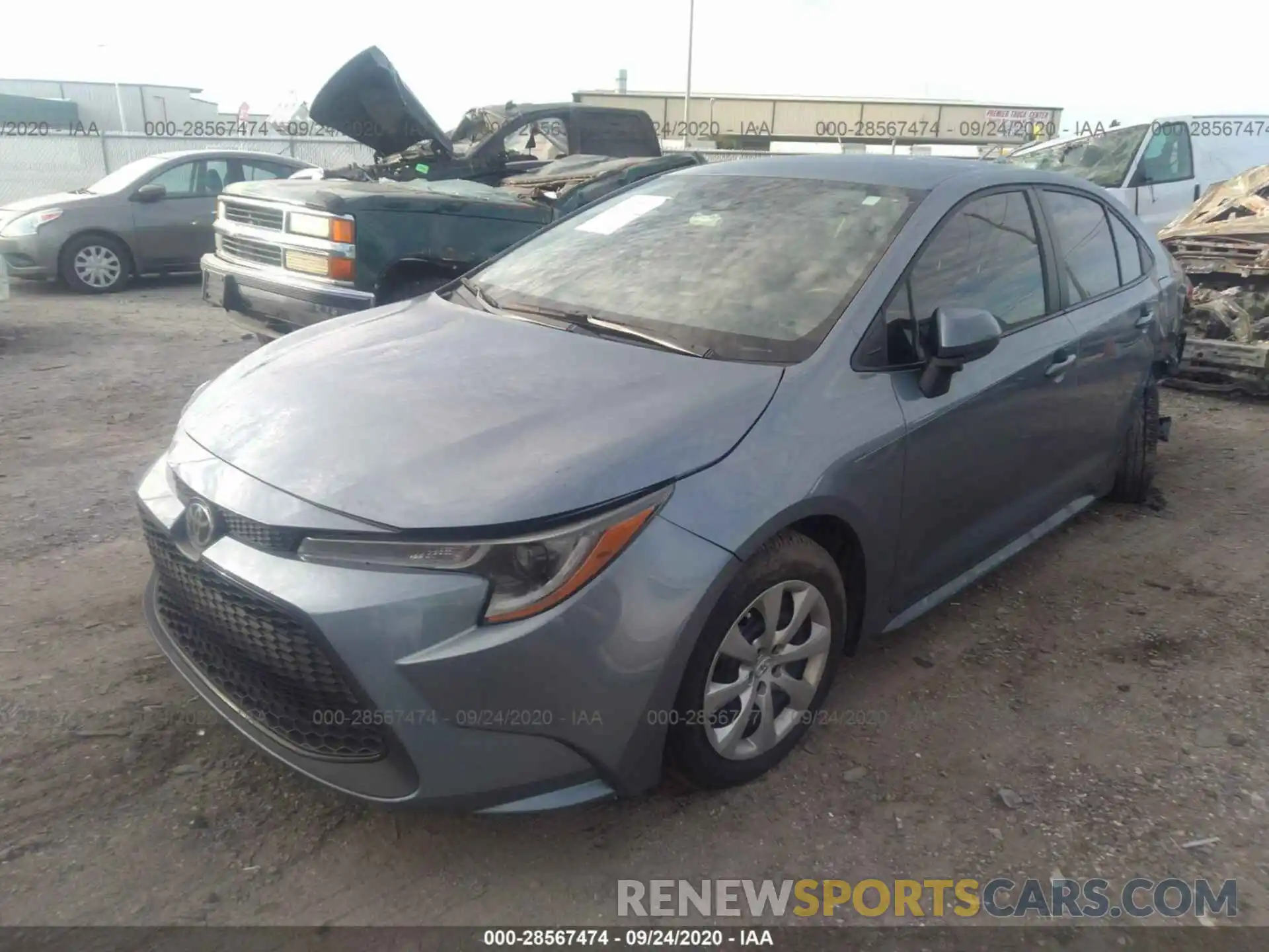 2 Photograph of a damaged car 5YFEPRAE2LP096191 TOYOTA COROLLA 2020