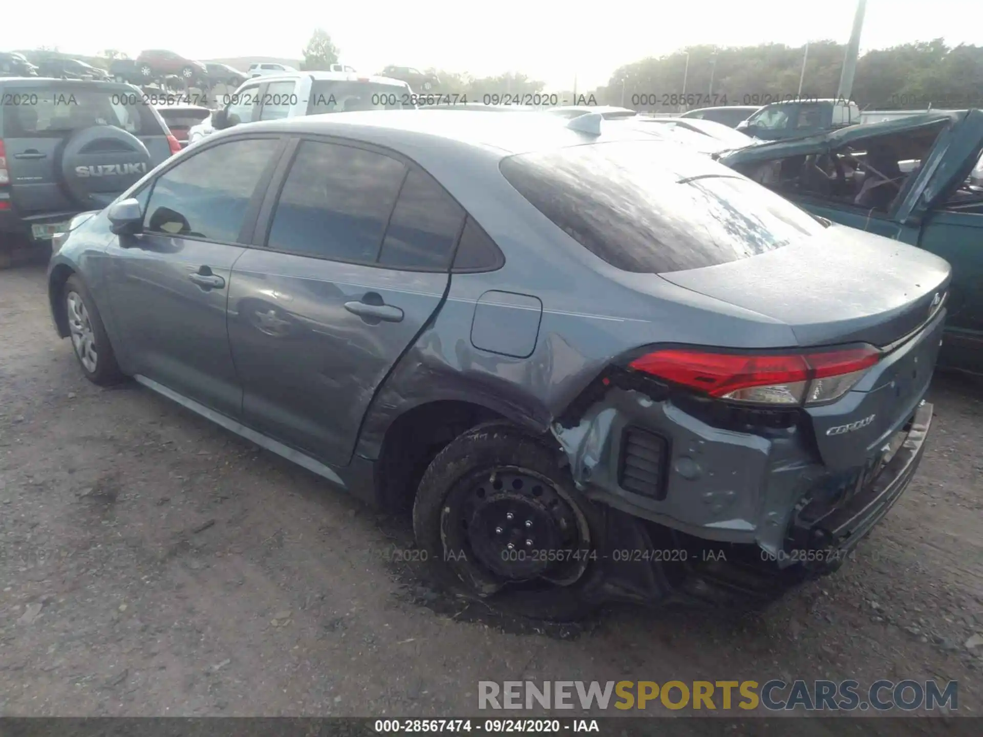 3 Photograph of a damaged car 5YFEPRAE2LP096191 TOYOTA COROLLA 2020