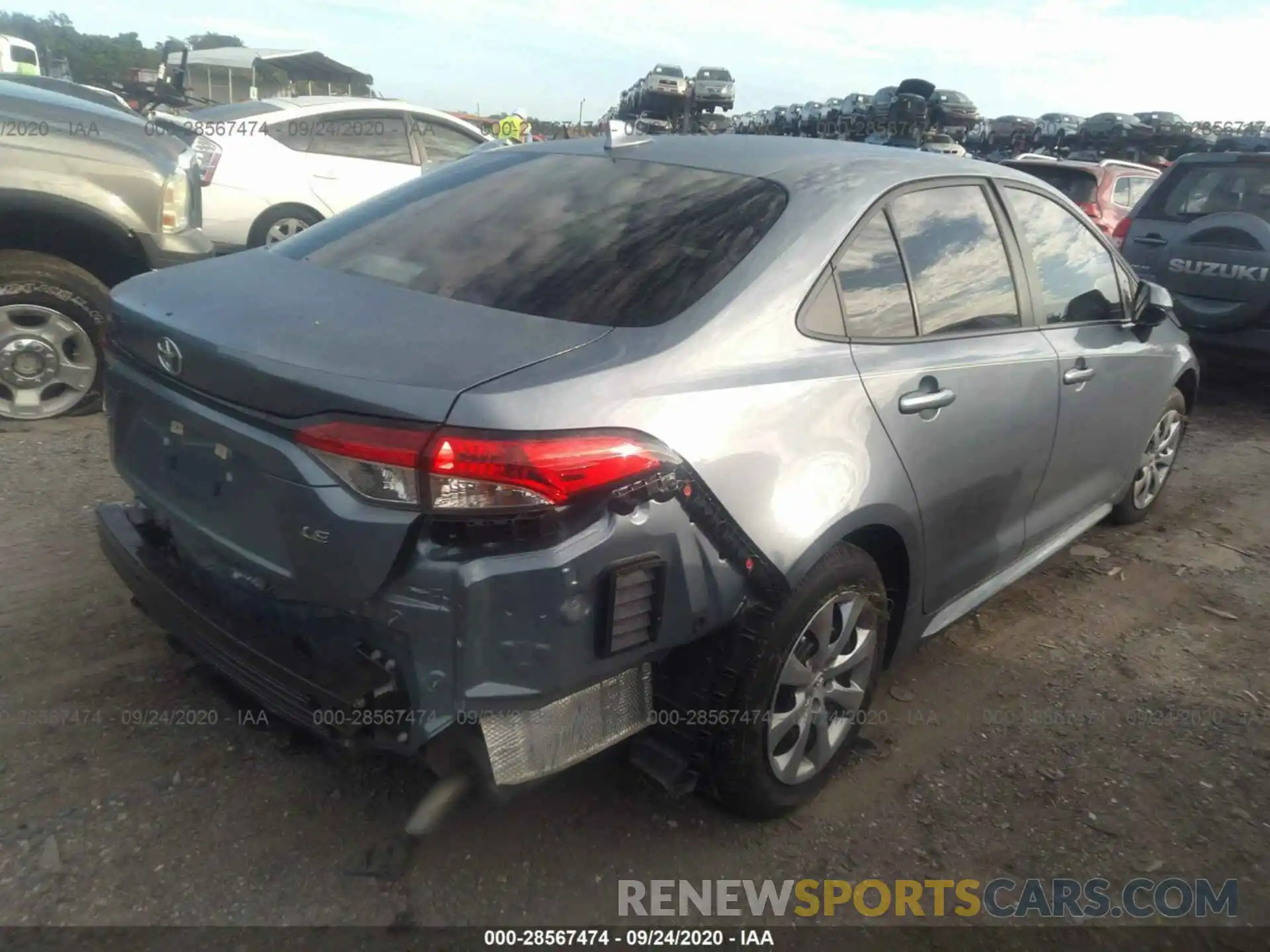 4 Photograph of a damaged car 5YFEPRAE2LP096191 TOYOTA COROLLA 2020