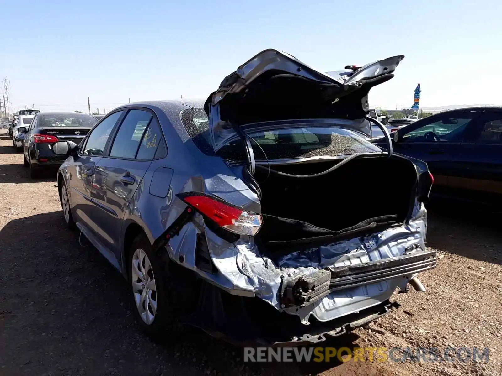 3 Photograph of a damaged car 5YFEPRAE2LP096322 TOYOTA COROLLA 2020