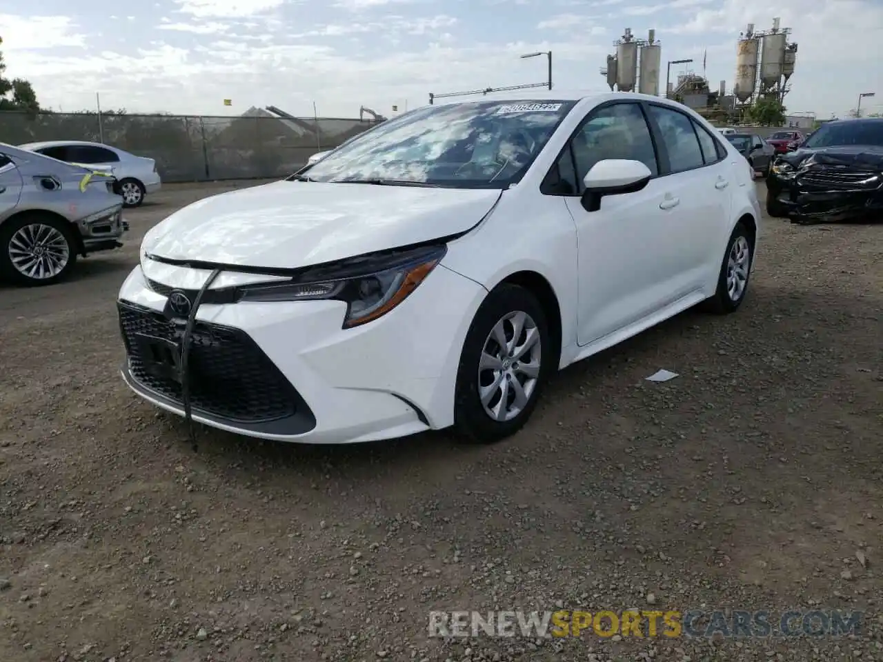 2 Photograph of a damaged car 5YFEPRAE2LP096658 TOYOTA COROLLA 2020