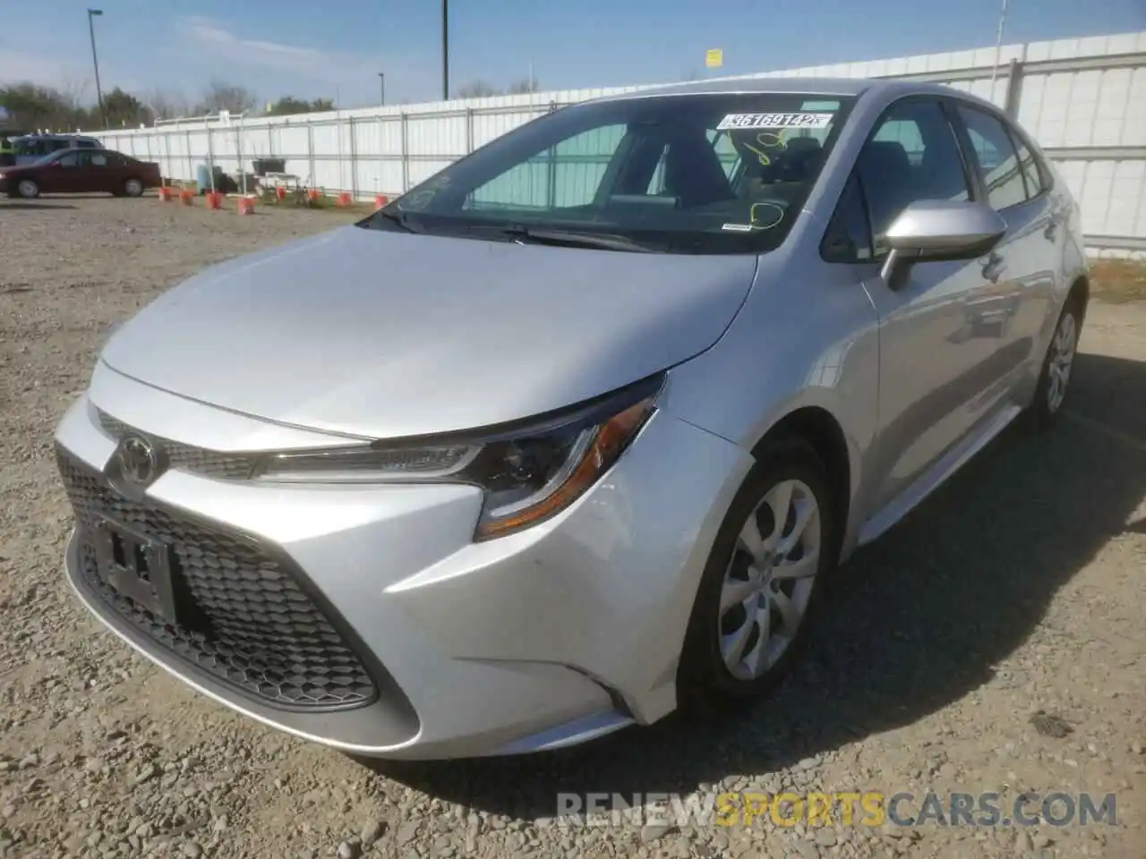 2 Photograph of a damaged car 5YFEPRAE2LP096773 TOYOTA COROLLA 2020