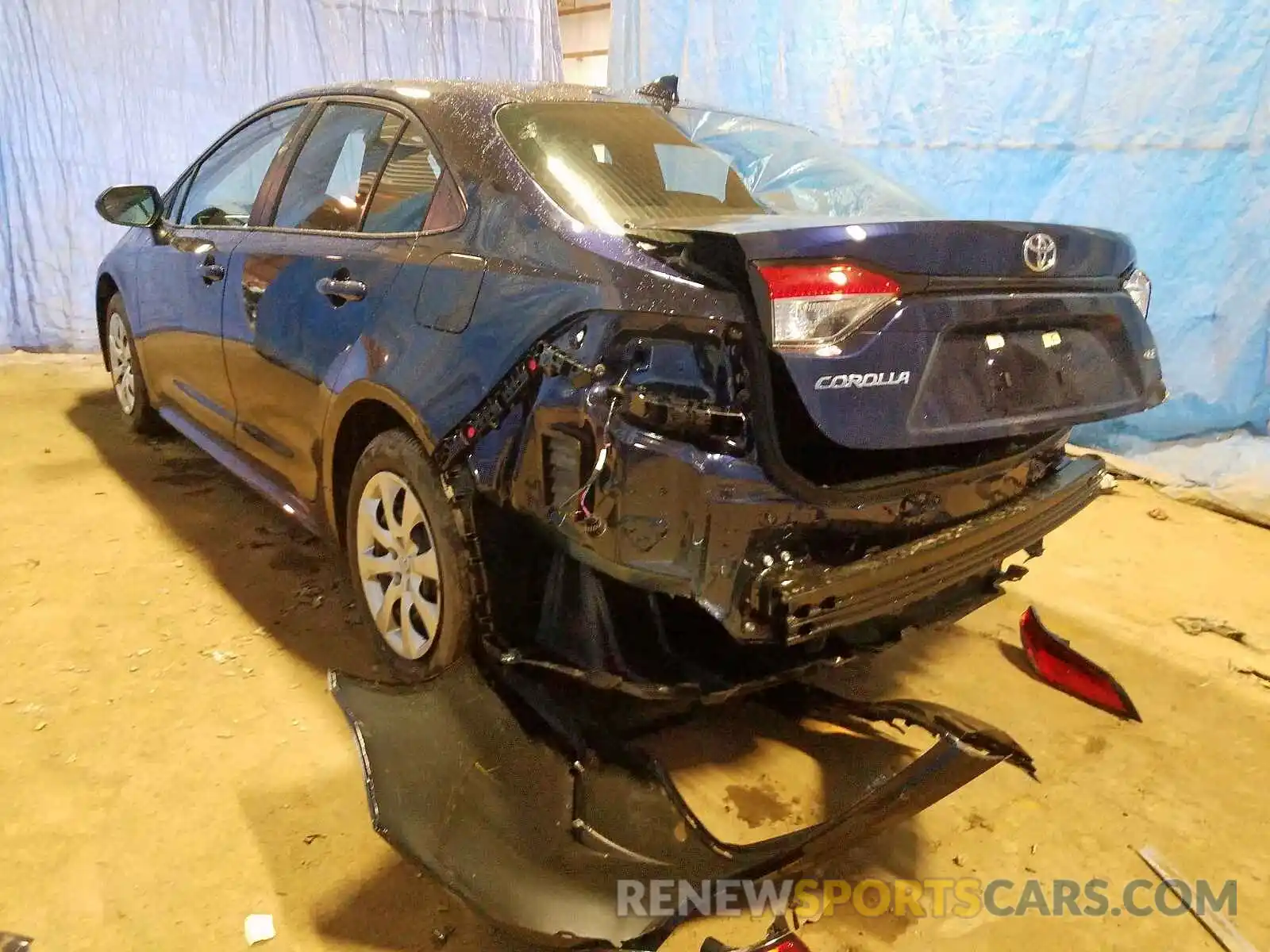 3 Photograph of a damaged car 5YFEPRAE2LP097700 TOYOTA COROLLA 2020