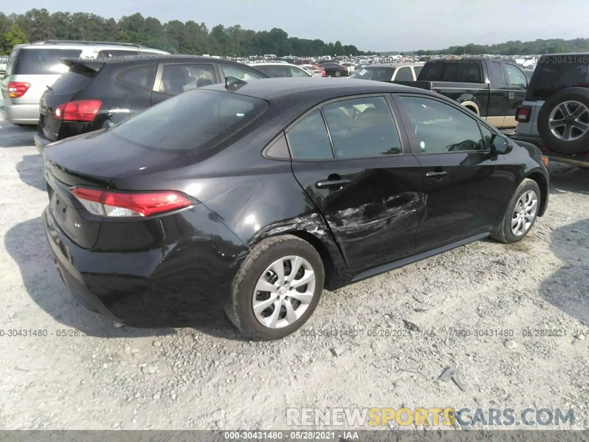 4 Photograph of a damaged car 5YFEPRAE2LP097891 TOYOTA COROLLA 2020