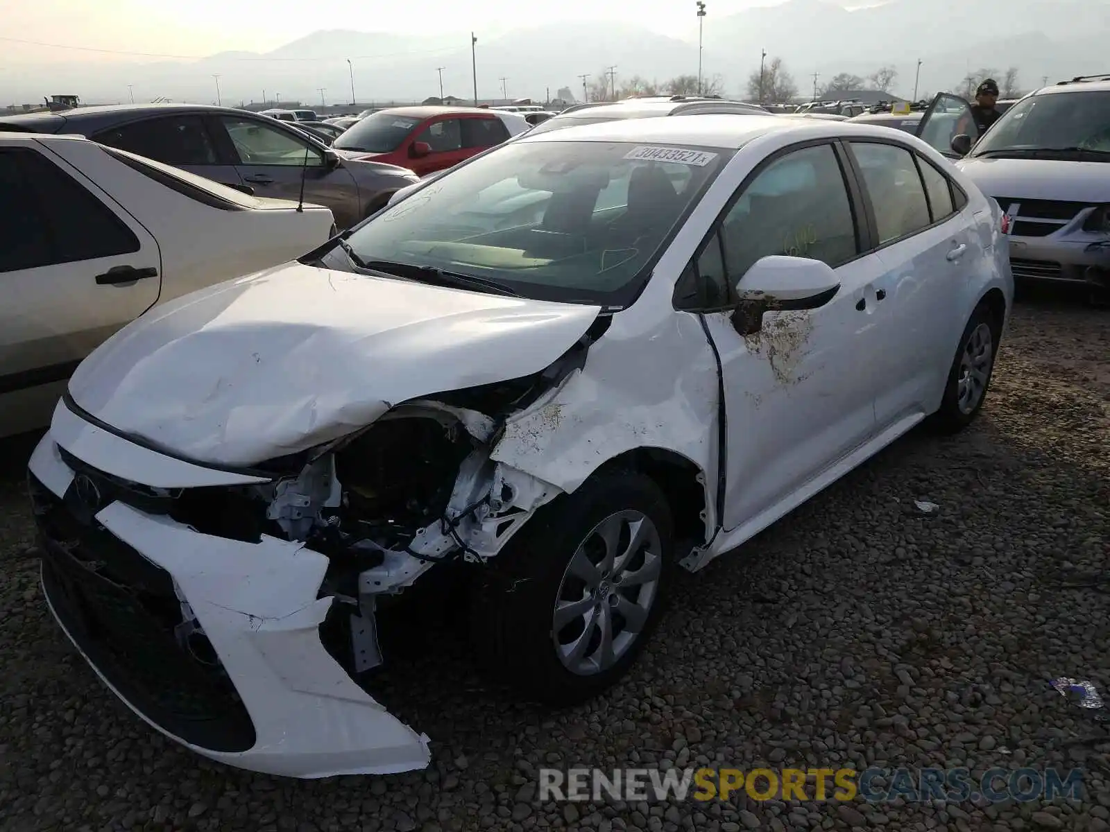 2 Photograph of a damaged car 5YFEPRAE2LP098345 TOYOTA COROLLA 2020