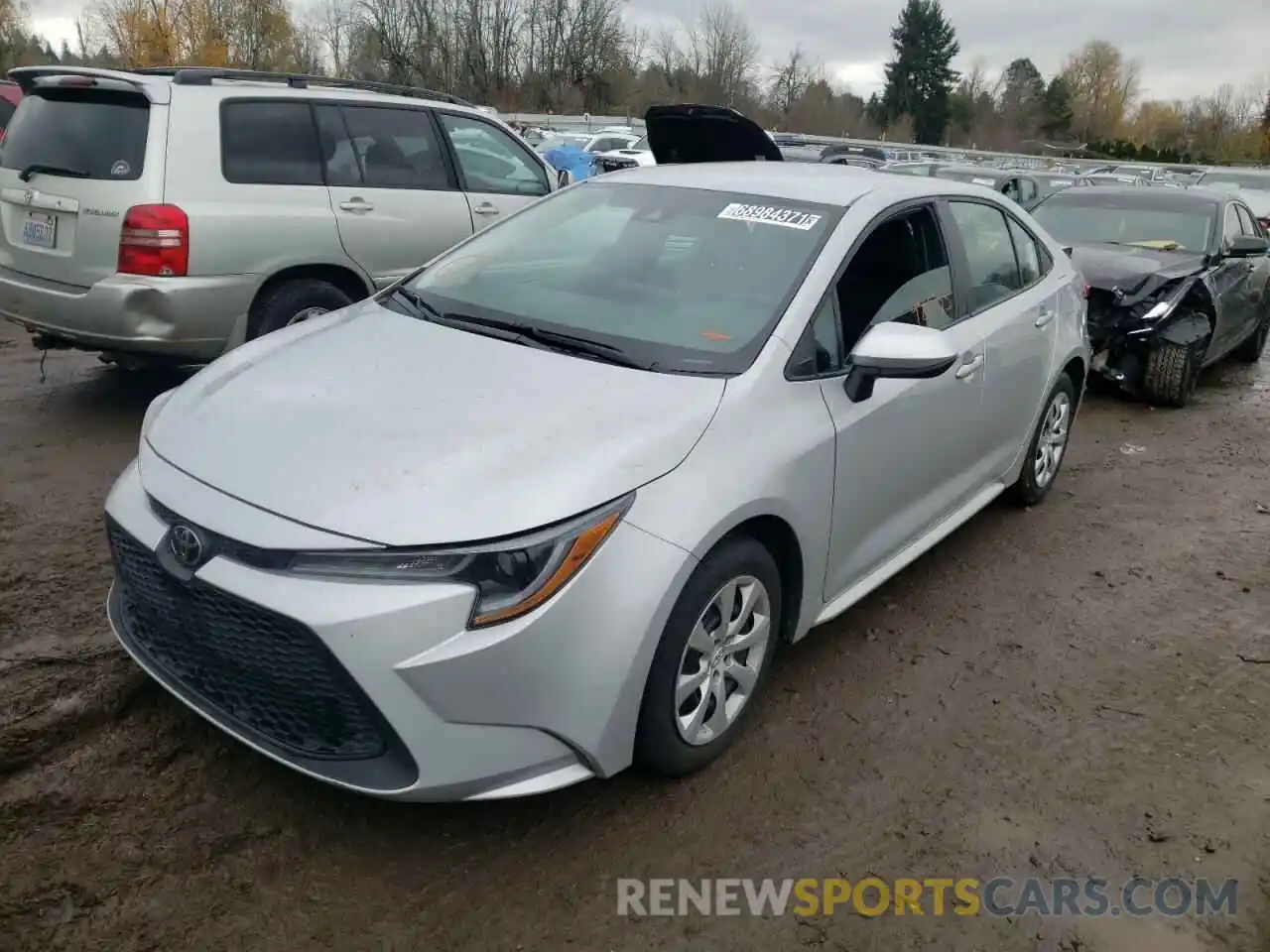 2 Photograph of a damaged car 5YFEPRAE2LP098491 TOYOTA COROLLA 2020