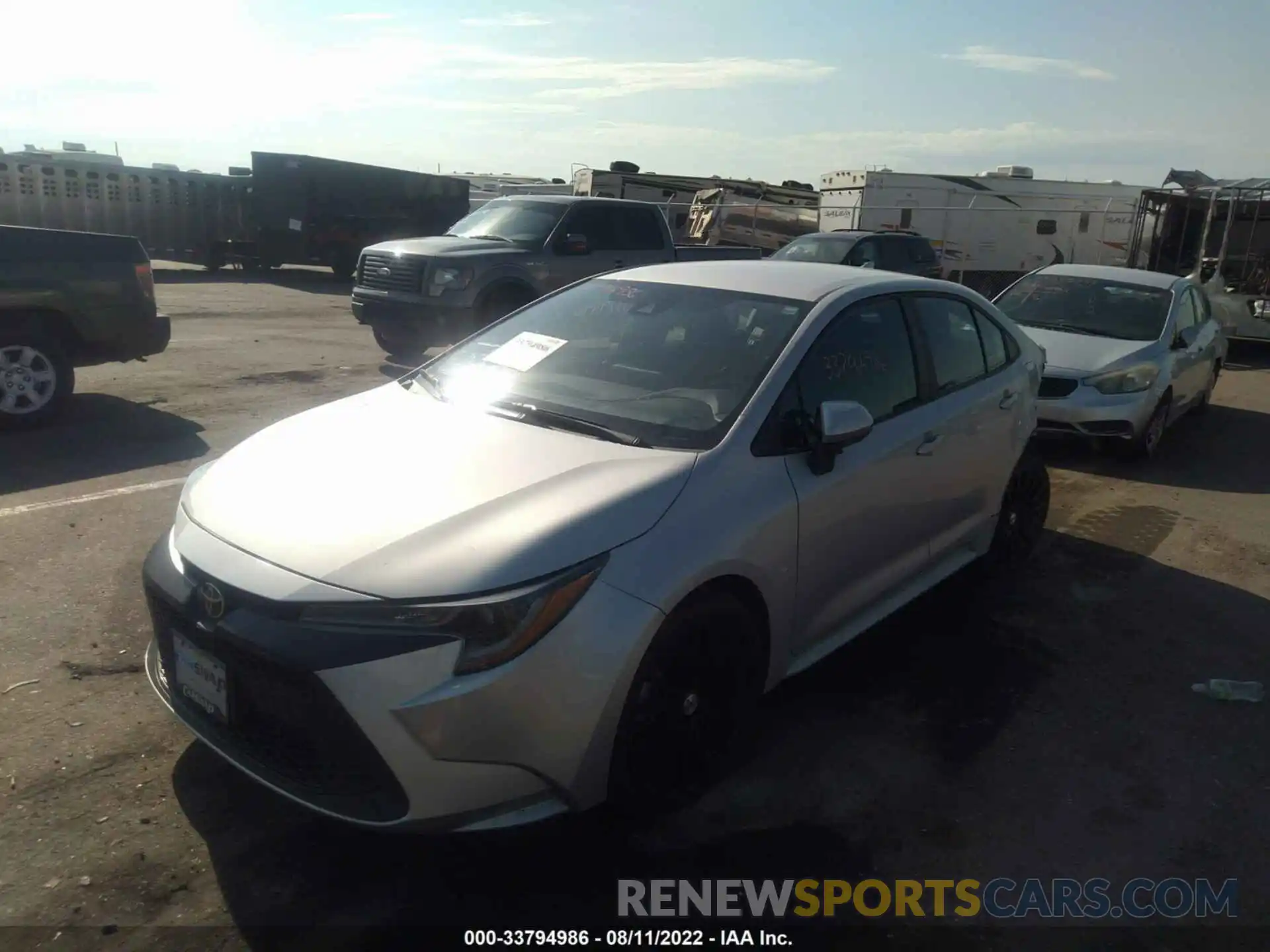 2 Photograph of a damaged car 5YFEPRAE2LP098751 TOYOTA COROLLA 2020