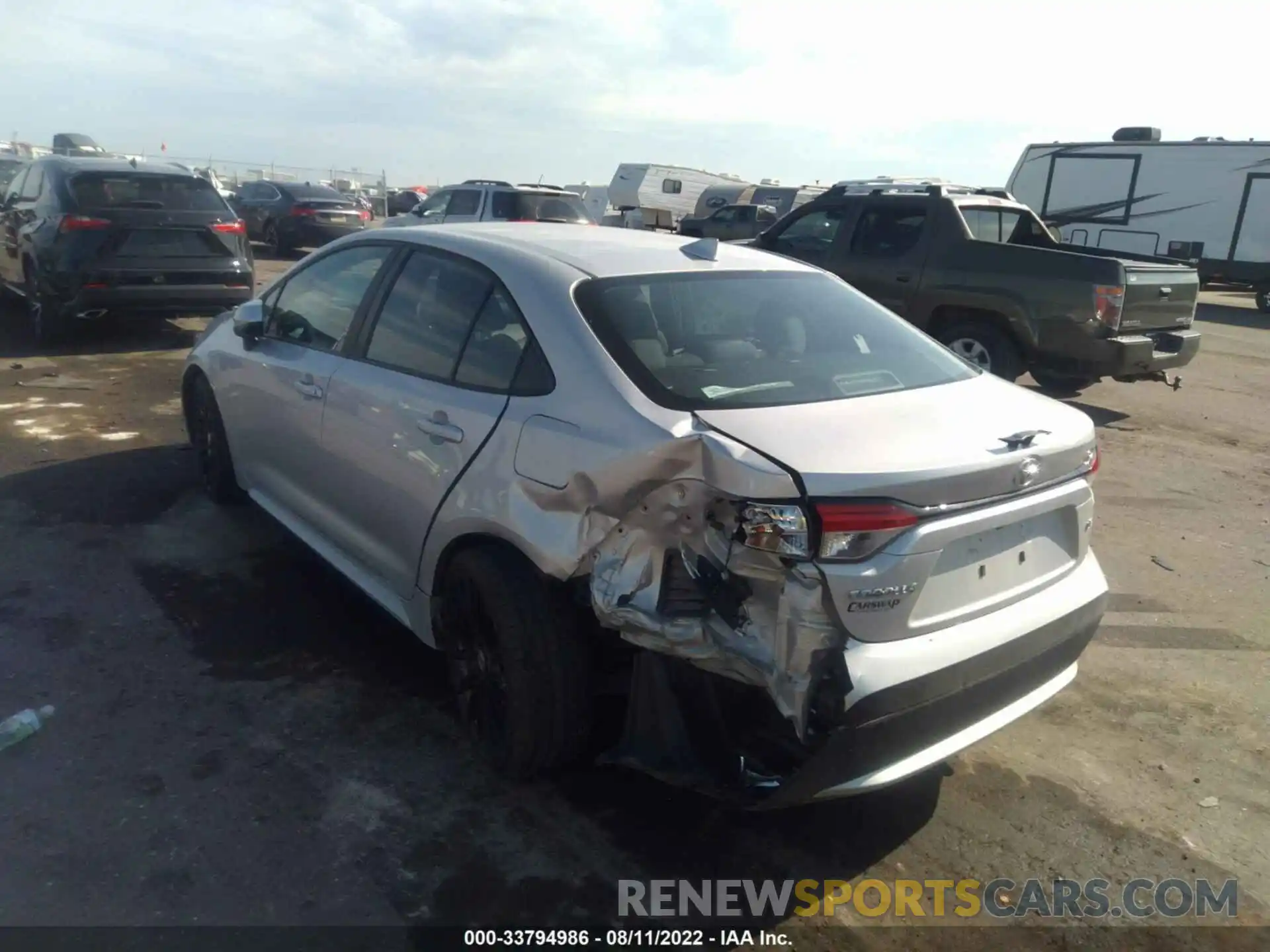 3 Photograph of a damaged car 5YFEPRAE2LP098751 TOYOTA COROLLA 2020